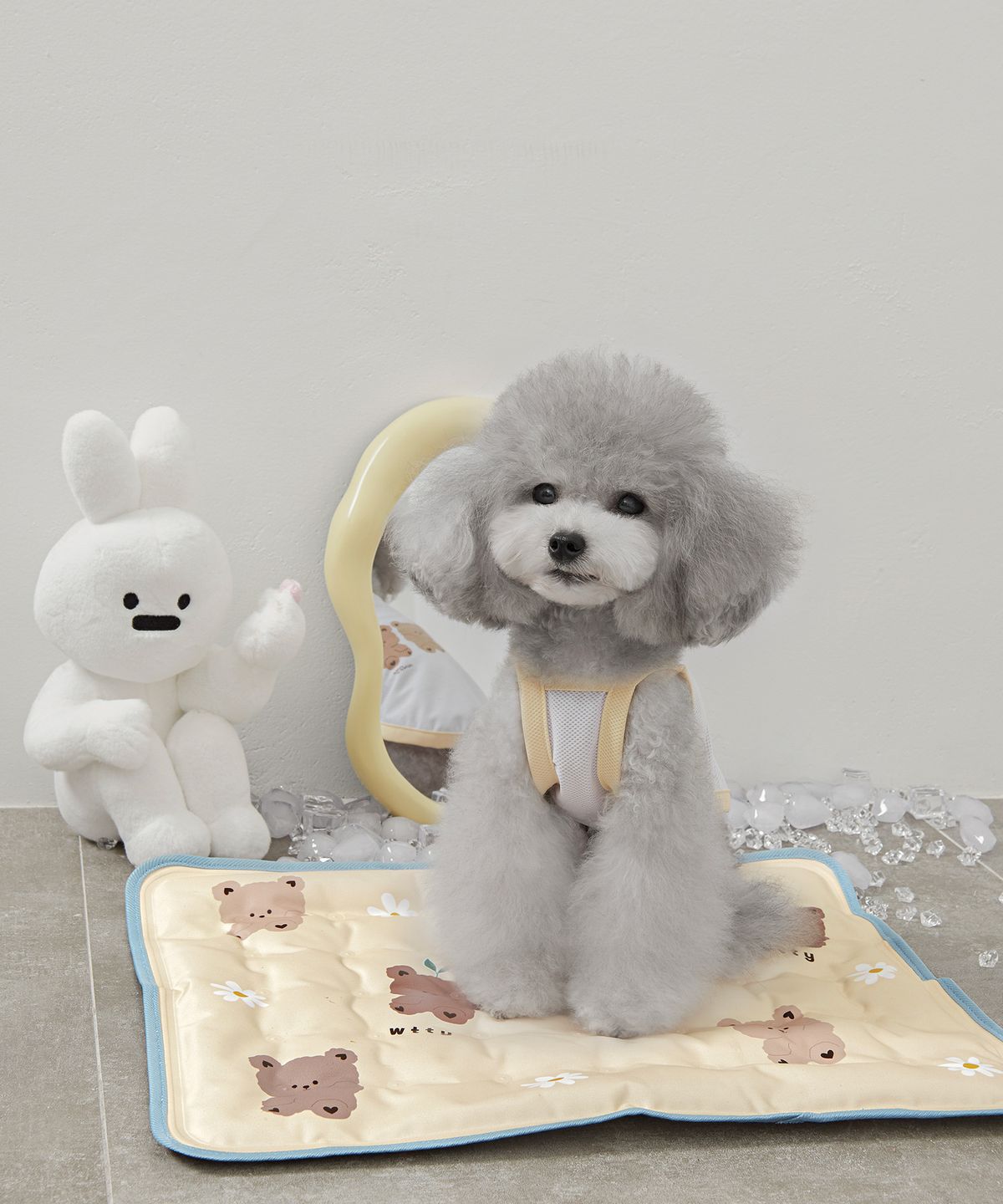 위드토리(WITH TORY) 곰이 아이스 쿨링 기능성 티셔츠 (화이트)