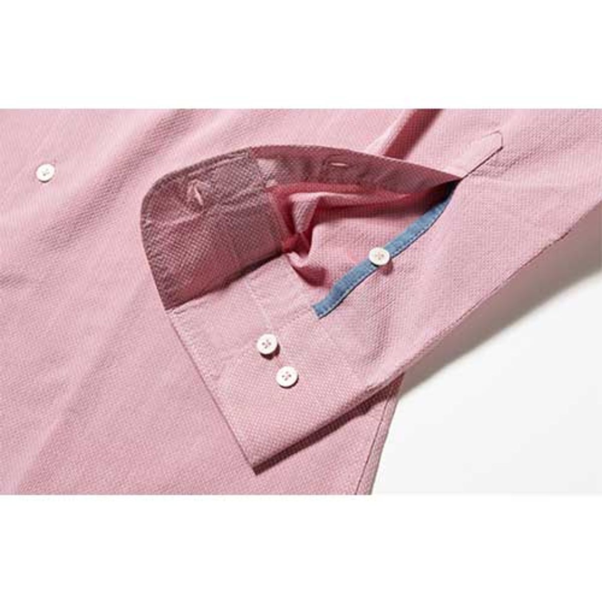 블랙브라운(BLACKBROWN) (LEGGIUNO) 도비프린트 코튼셔츠 [PINK]