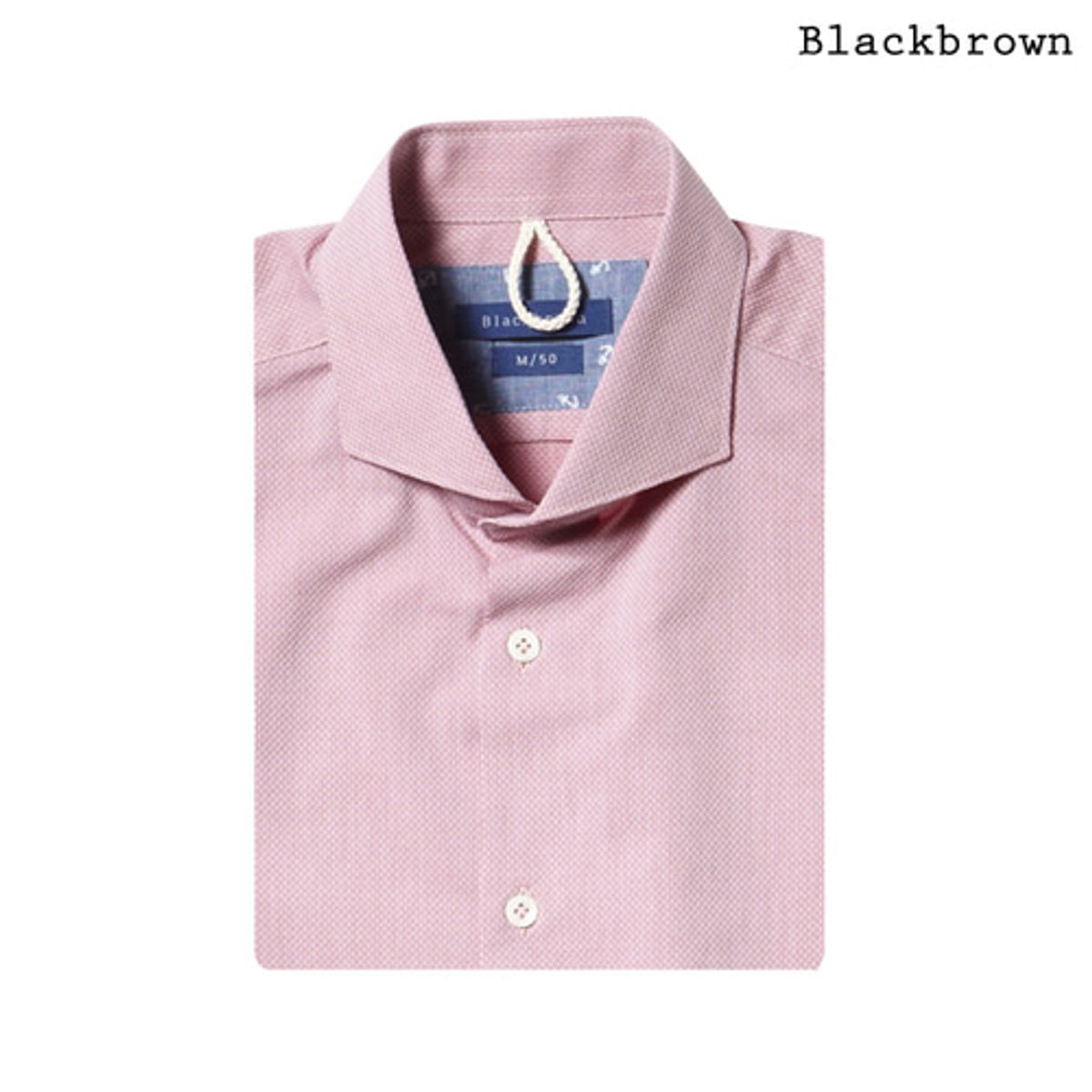 블랙브라운(BLACKBROWN) (LEGGIUNO) 도비프린트 코튼셔츠 [PINK]