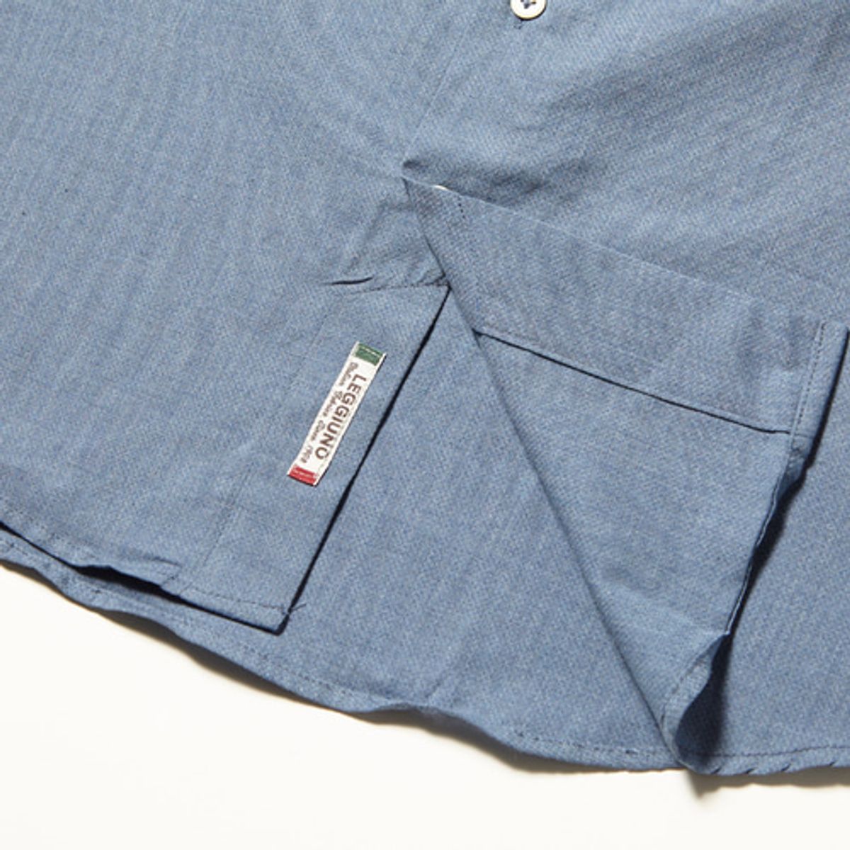 블랙브라운(BLACKBROWN) (LEGGIUNO) 도비워싱 코튼셔츠 [BLUE]