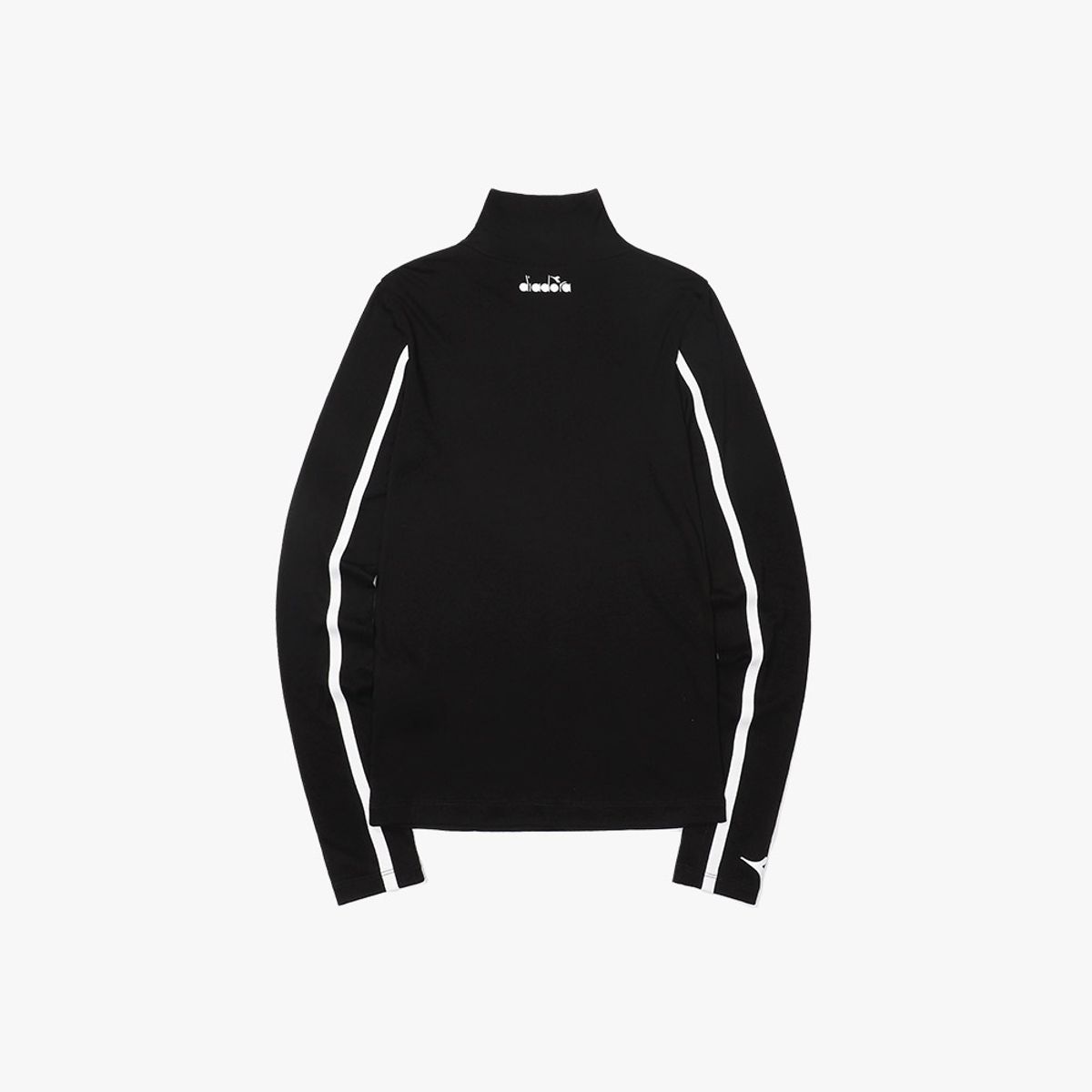 디아도라(diadora) 피트크루 하이넥 롱슬리브 우먼 BLACK
