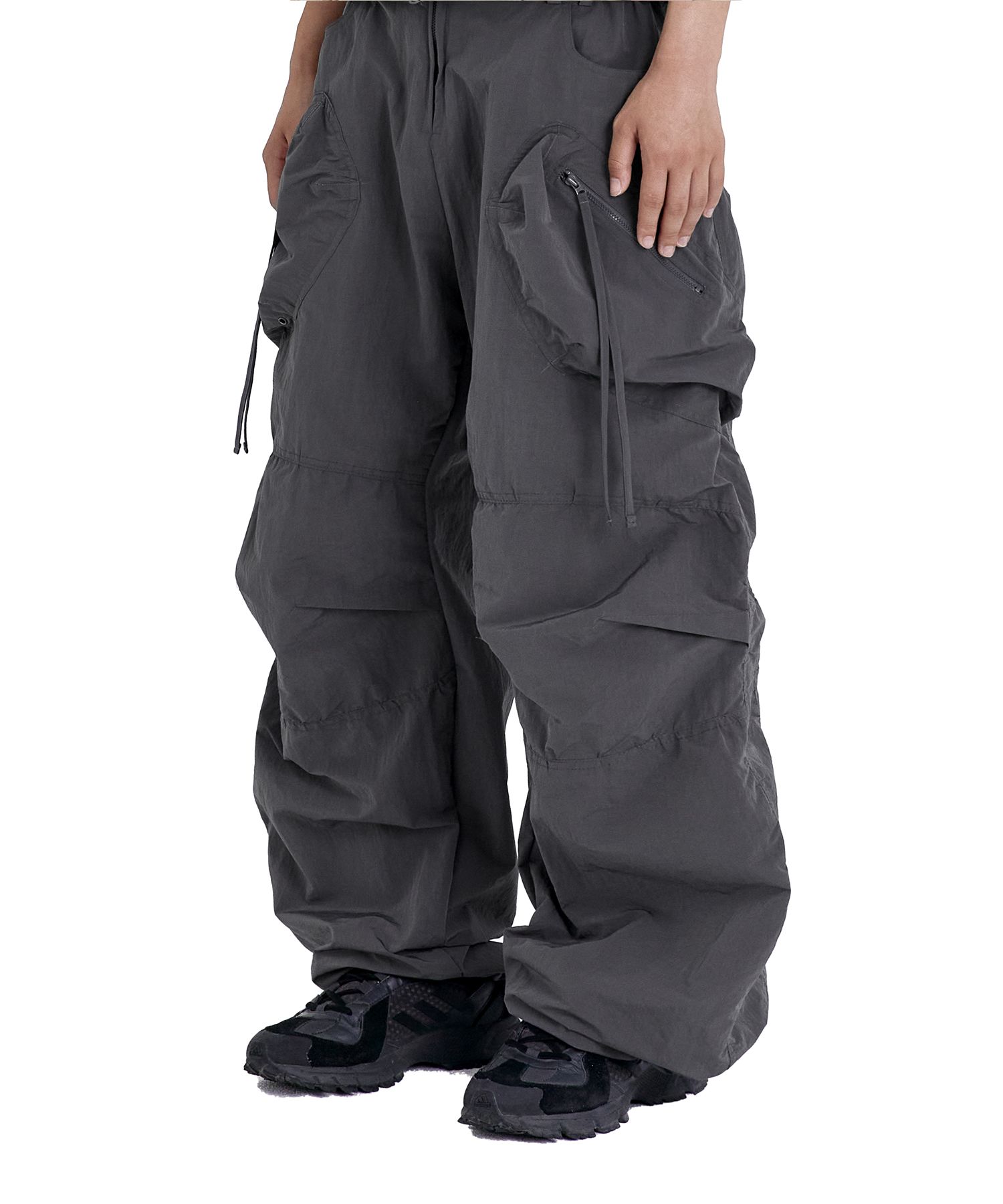 パンツ coyseio PUCKERING PANTS BLACK Coyseio Puckering Pants - Black | 하이츠스토어