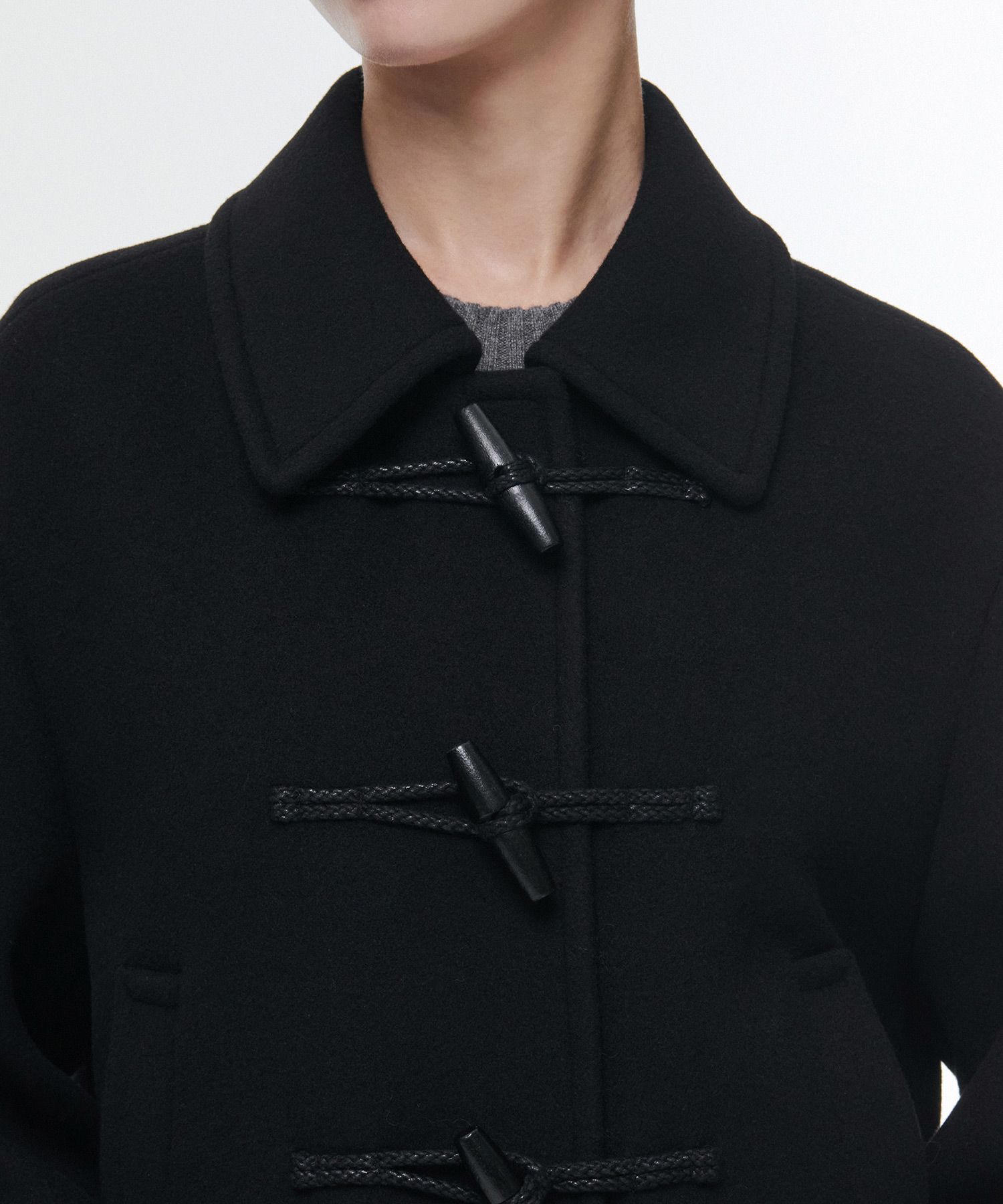 ブルゾン MUSINSA STANDARD Wool blend minimal blouson jacket medium gr MUSINSA | MUSINSA STANDARD WOMAN Women's Wool Blend Duffel
