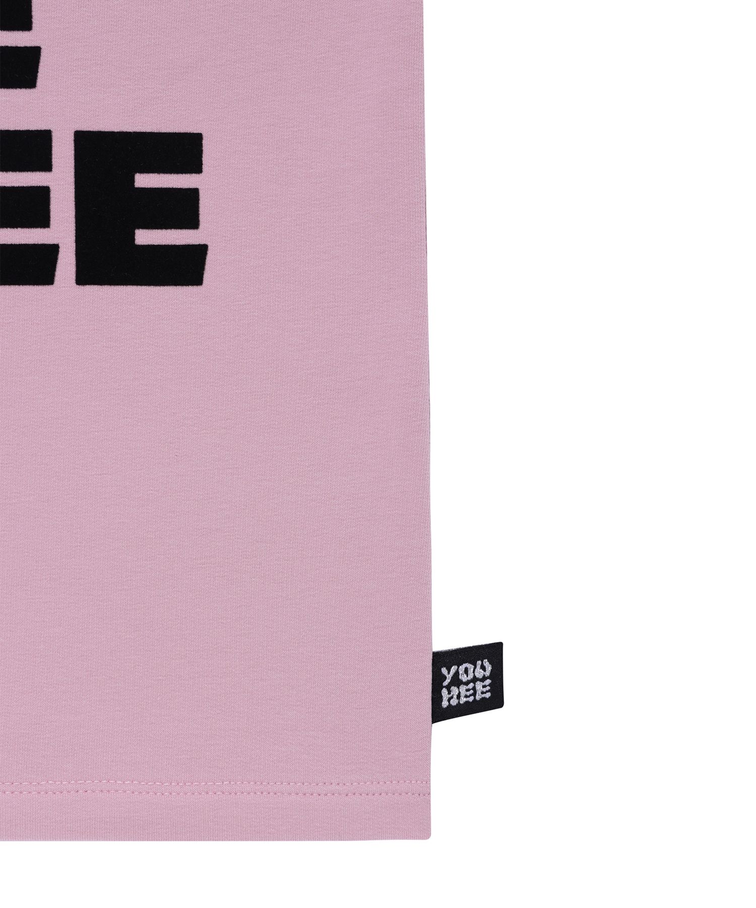 MUSINSA | YOUHEE LETTERING T-SHIRT PINK