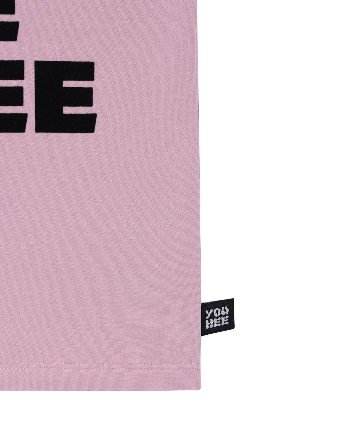 유희(YOUHEE) LETTERING T-SHIRT PINK