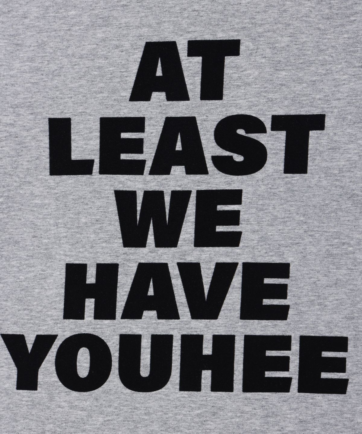 유희(YOUHEE) LETTERING T-SHIRT MELANGE GREY