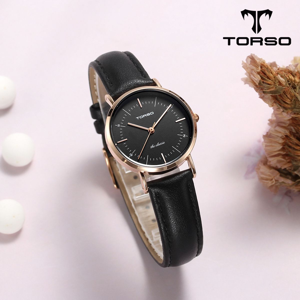토르소(TORSO) T41L-RBBK 더클래식 쿼츠 커플 워치 남여 가죽 시계