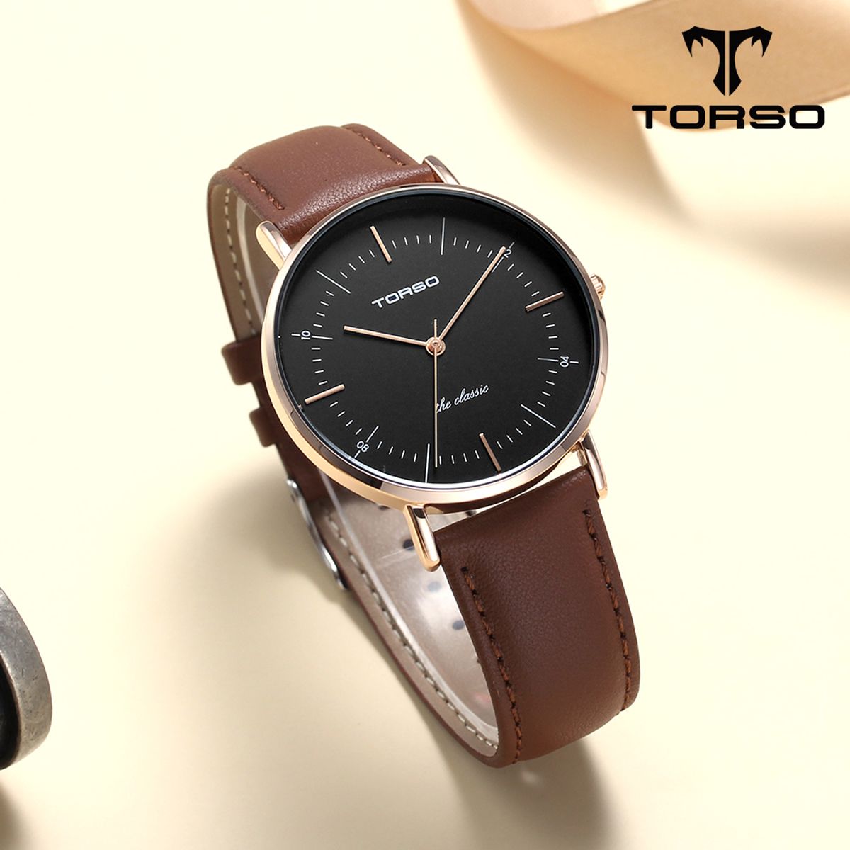 토르소(TORSO) T41L-RBBR 더클래식 쿼츠 커플 워치 남여 가죽 시계