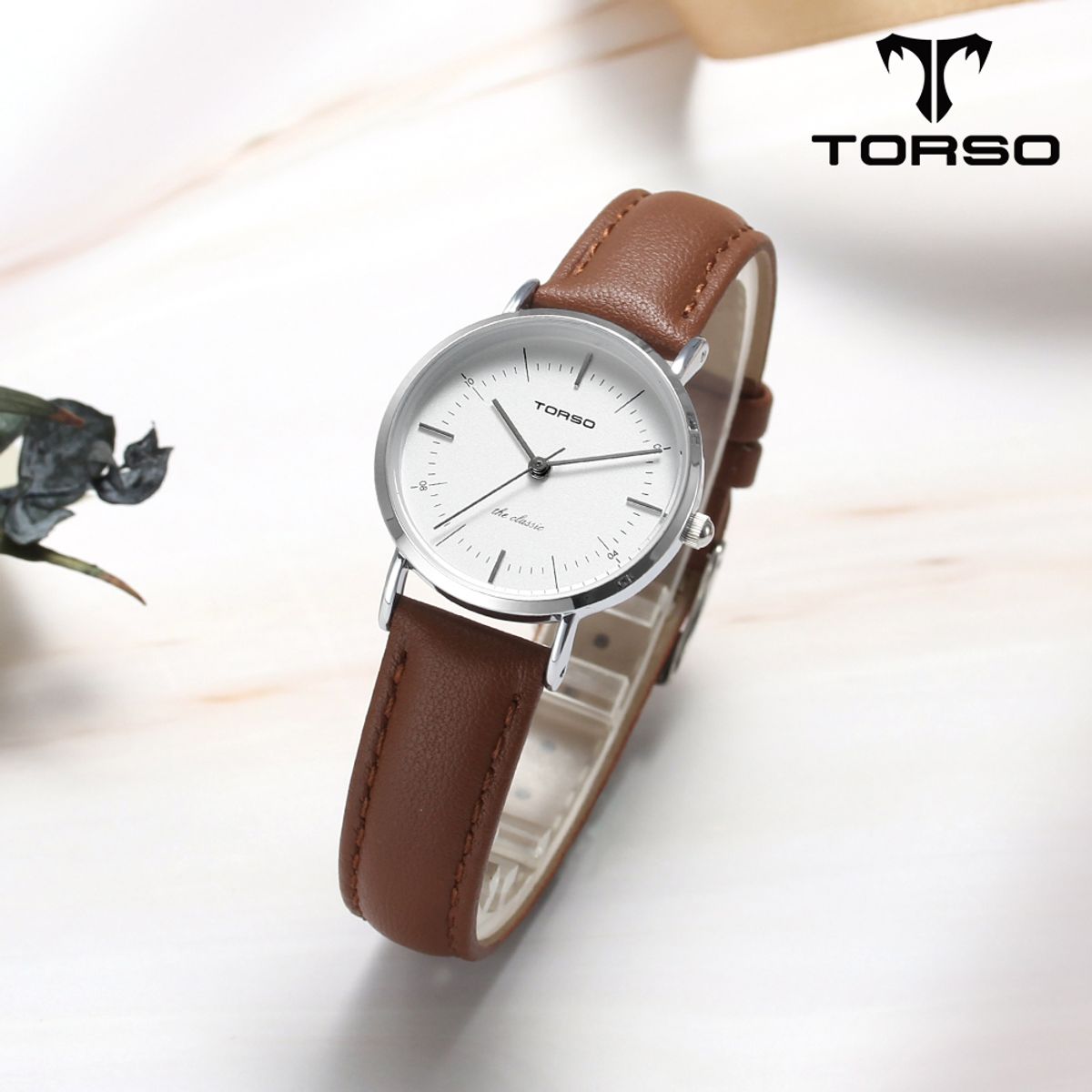 토르소(TORSO) T41L-SSBR 더클래식 쿼츠 커플 워치 남여 가죽 시계