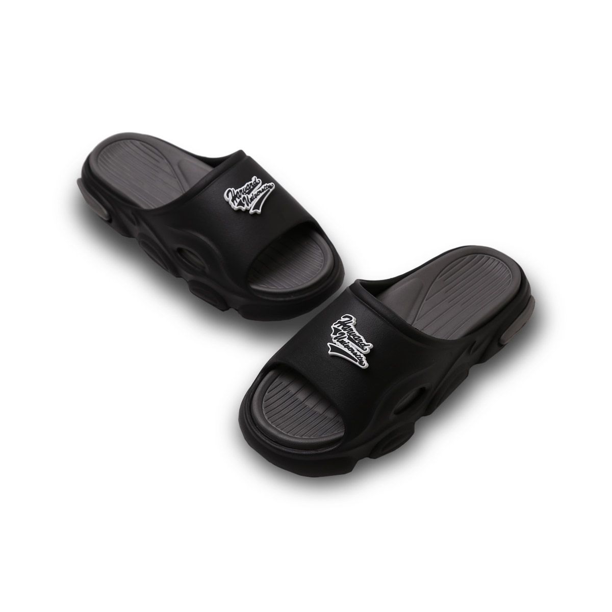 하버드 슈즈(HARVARD SHOES) 쿠다 남여공용 이중창 쿠셔닝 슬리퍼 블랙
