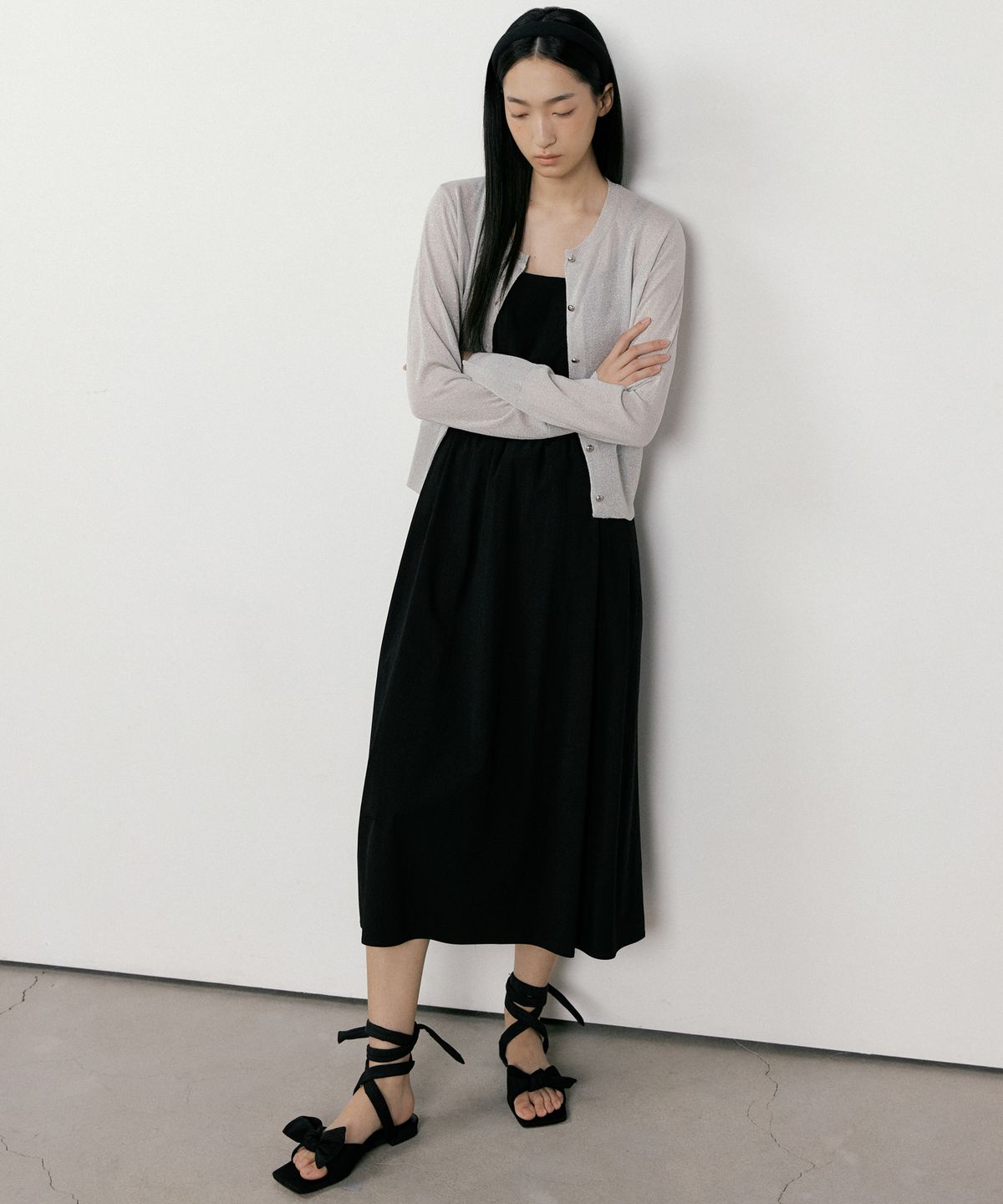 오떼뜨(OCTETTE) RIBBON DRESS_2COLOR
