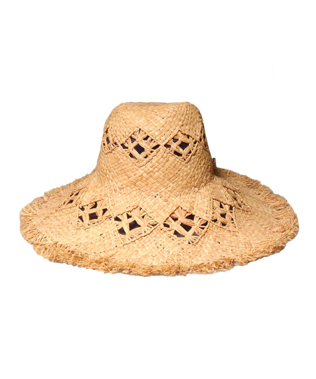 엘케블룸(ELKE BLOEM) SUN FLOWER WIDE BEIGE RAFFIA HAT