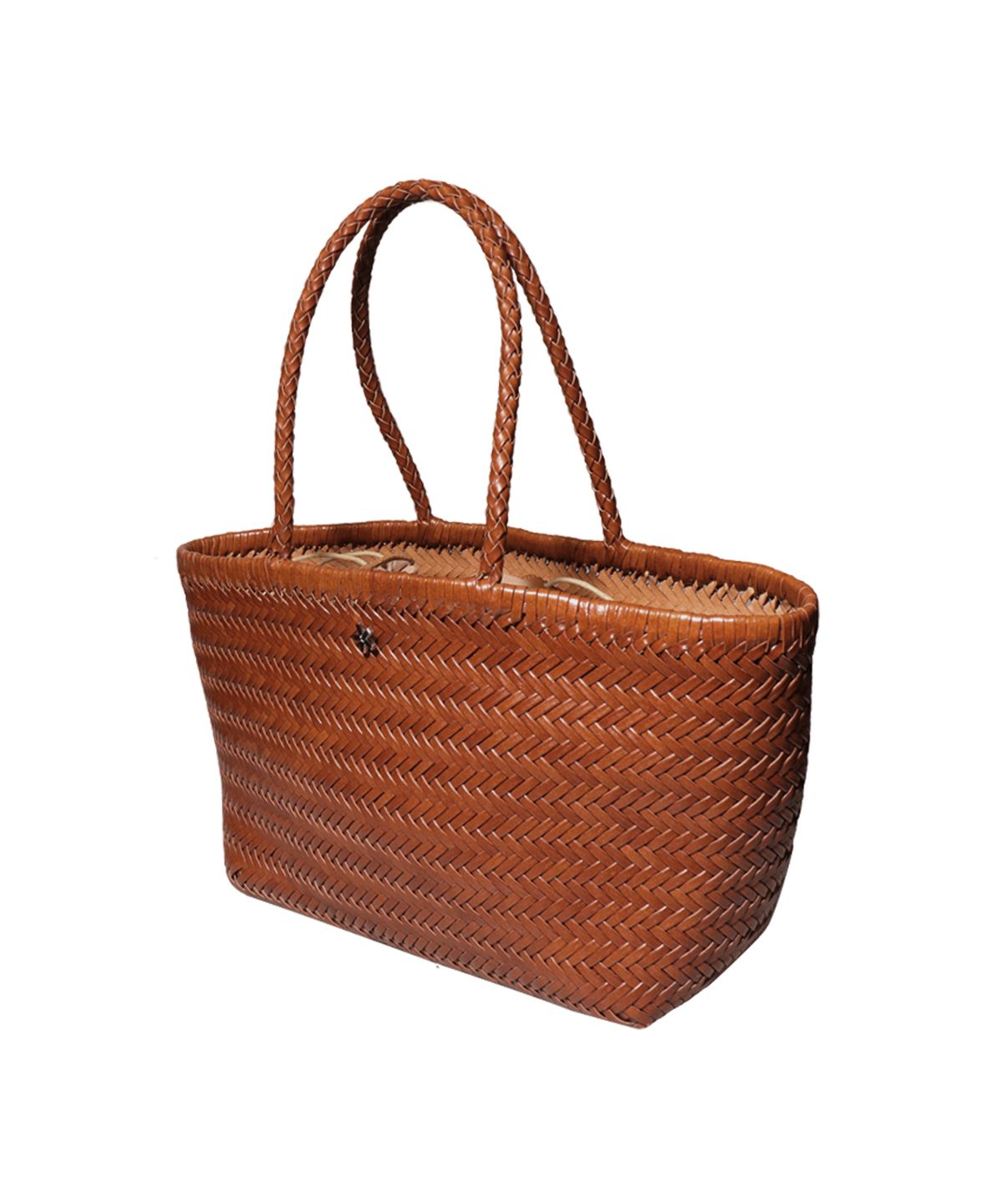 엘케블룸(ELKE BLOEM) WILLOW BROWN LEATHER BASKET BAG
