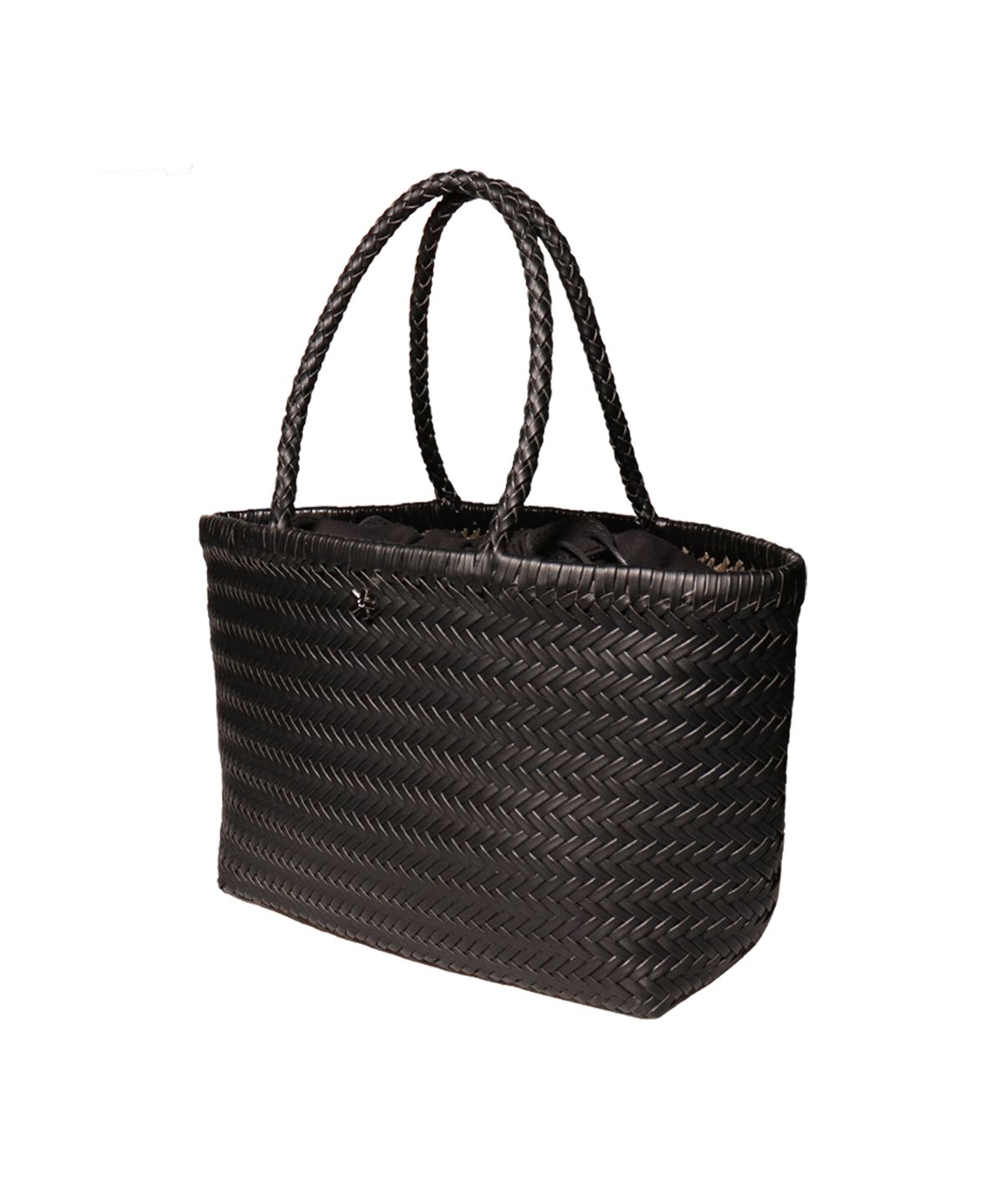 엘케블룸(ELKE BLOEM) WILLOW BLACK LEATHER BASKET BAG