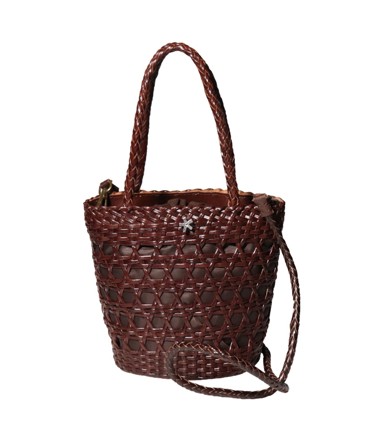 엘케블룸(ELKE BLOEM) LAGOS DARK BROWN LEATHER TOTE BAG
