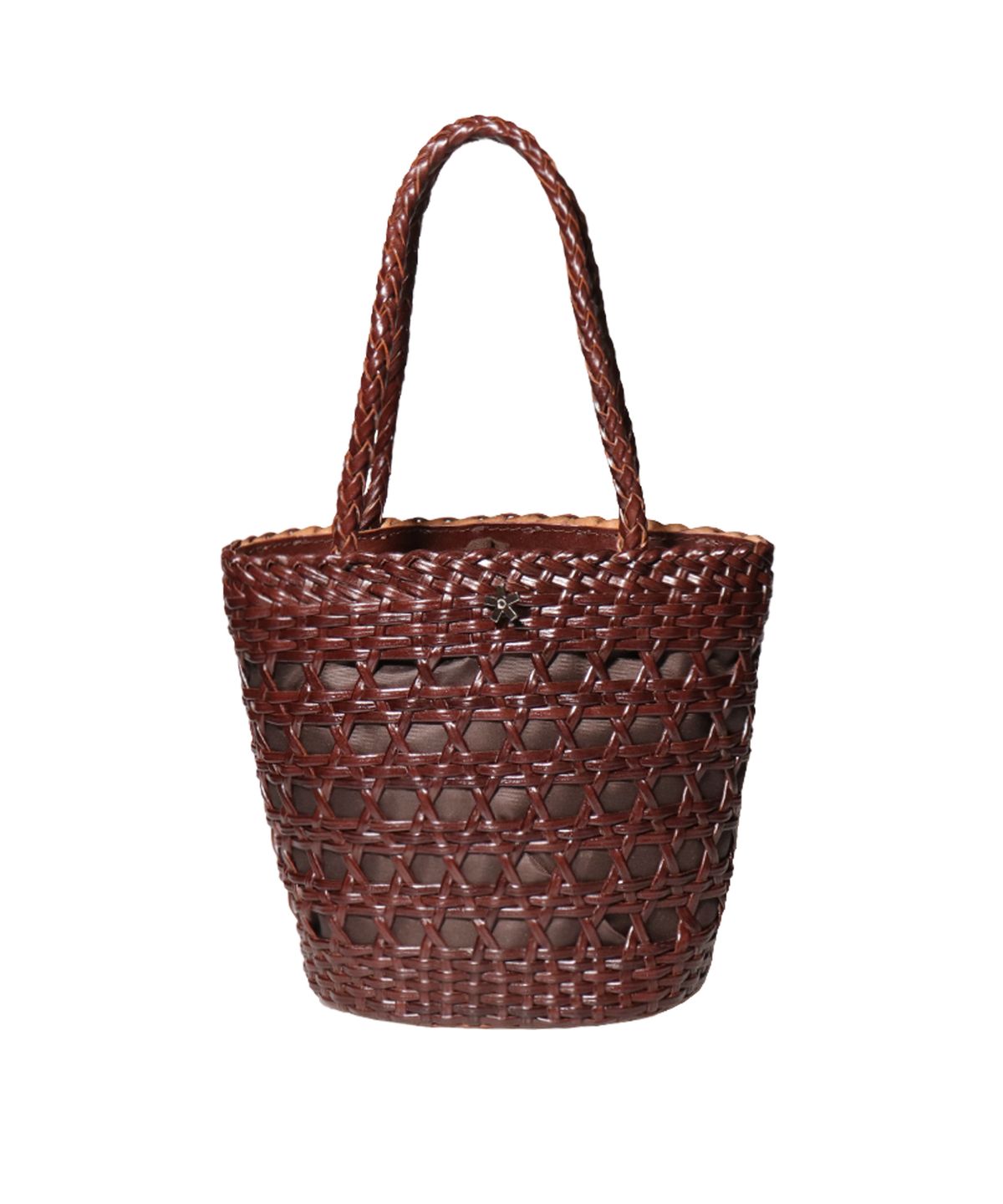 엘케블룸(ELKE BLOEM) LAGOS DARK BROWN LEATHER TOTE BAG