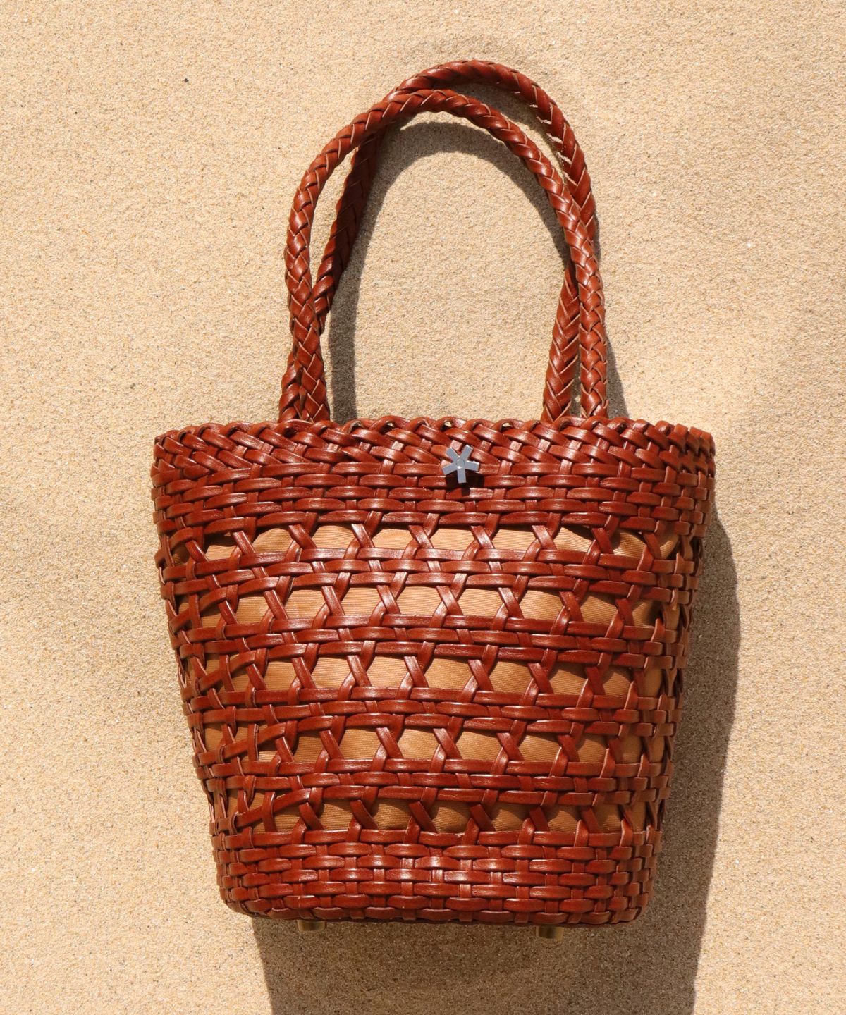 엘케블룸(ELKE BLOEM) LAGOS BROWN LEATHER TOTE BAG