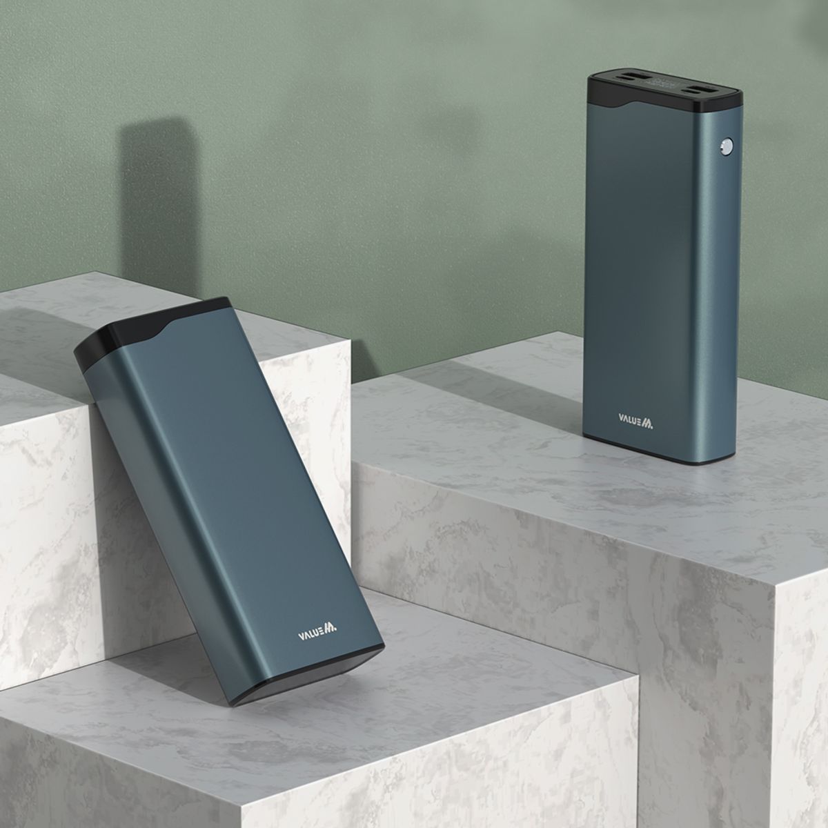 밸류엠(VALUEM) 22.5W PD 고속 메탈 보조배터리 20000mAh + CtoC 케이블