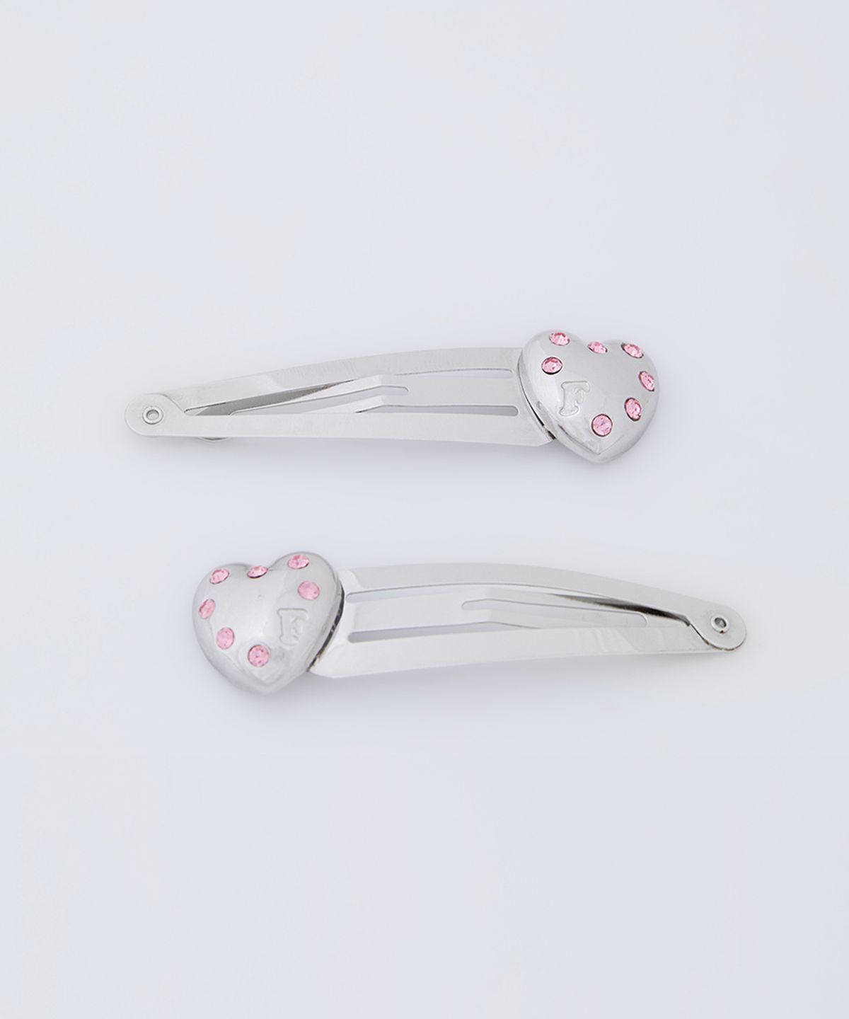 펀프롬펀(FUNFROMFUN) HEART CUBIC HAIR CLIP, PINK