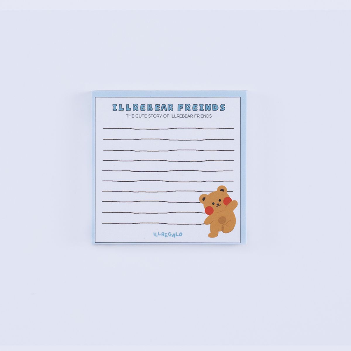 일레갈로(ILLREGALO) 일레베어 떡메모지 2종 세트