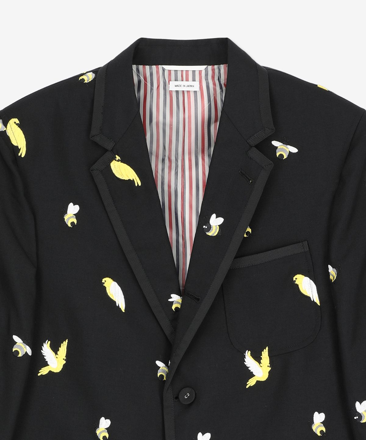 톰 브라운(THOM BROWNE) 애로우 앤 비스 재킷 - 블랙 / MJC010EE0319001
