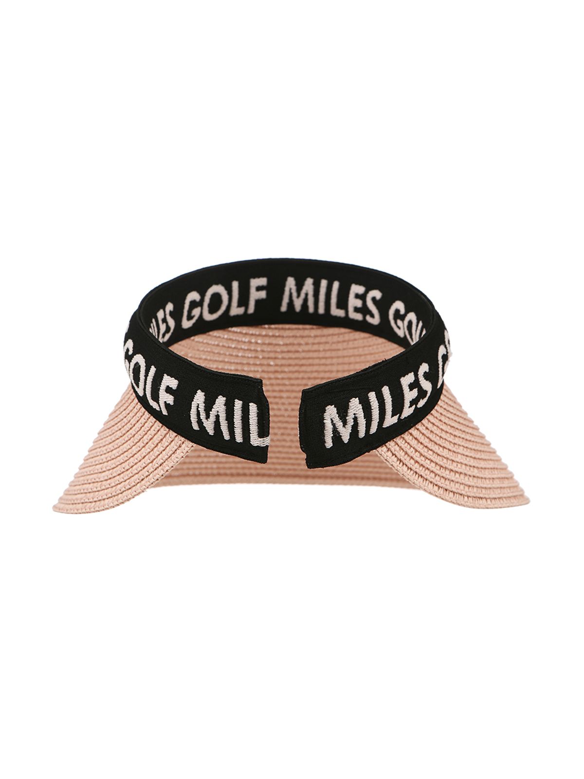 마일즈 앤 마일즈 앤 마일즈(MILES AND MILES AND MILES) 라피아 선캡/선바이저_라이트핑크