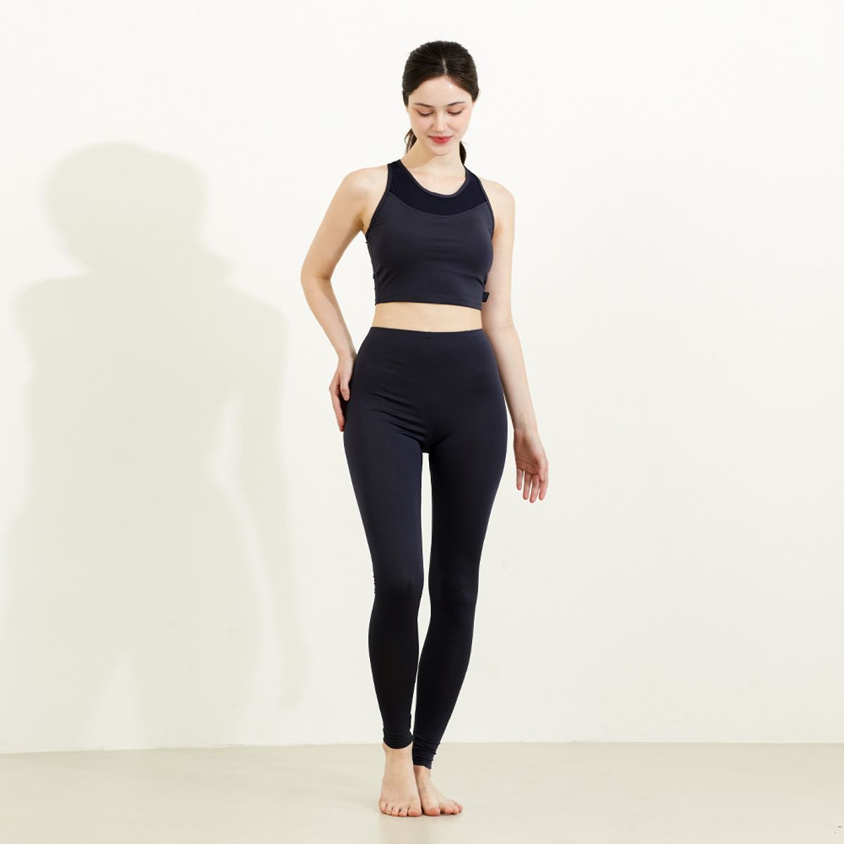 베이직엘르(BASIC ELLE) 여성 후드 매쉬 후드집업 + 브라탑 + 반바지 + 레깅스 래쉬가드 세트 BEL-W217G