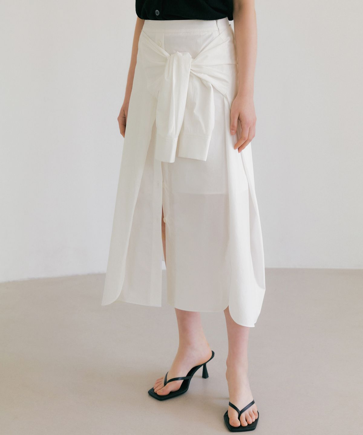 오떼뜨(OCTETTE) SHIRTS COTTON WRAP SK