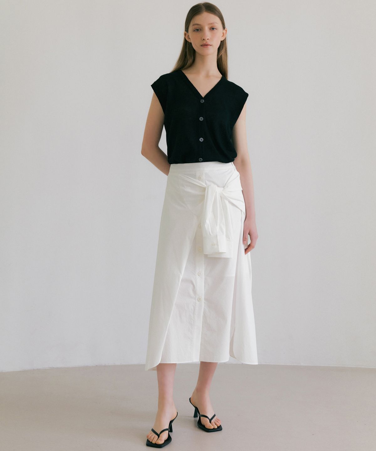 오떼뜨(OCTETTE) SHIRTS COTTON WRAP SK