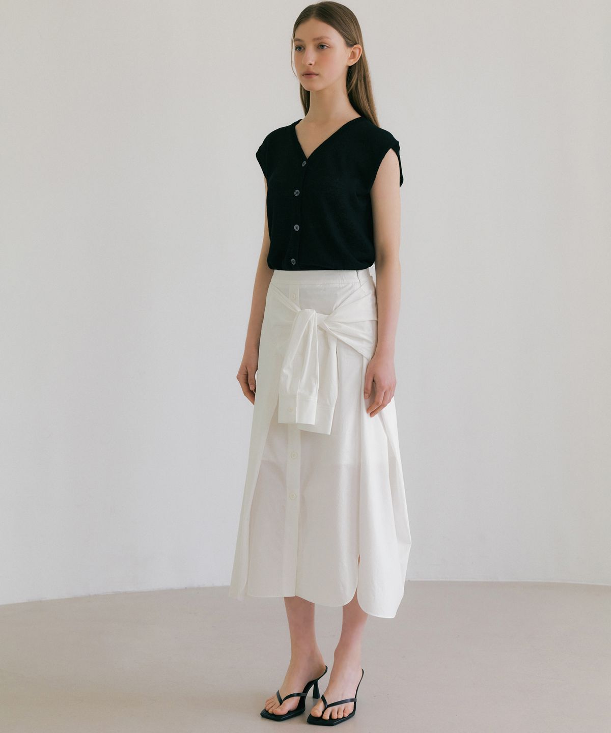 오떼뜨(OCTETTE) SHIRTS COTTON WRAP SK