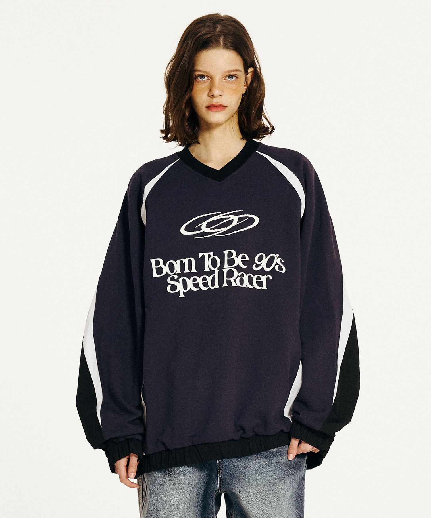 MUSINSA | 1993STUDIO Speed Racer Raglan Sweatshirt (4 colors)