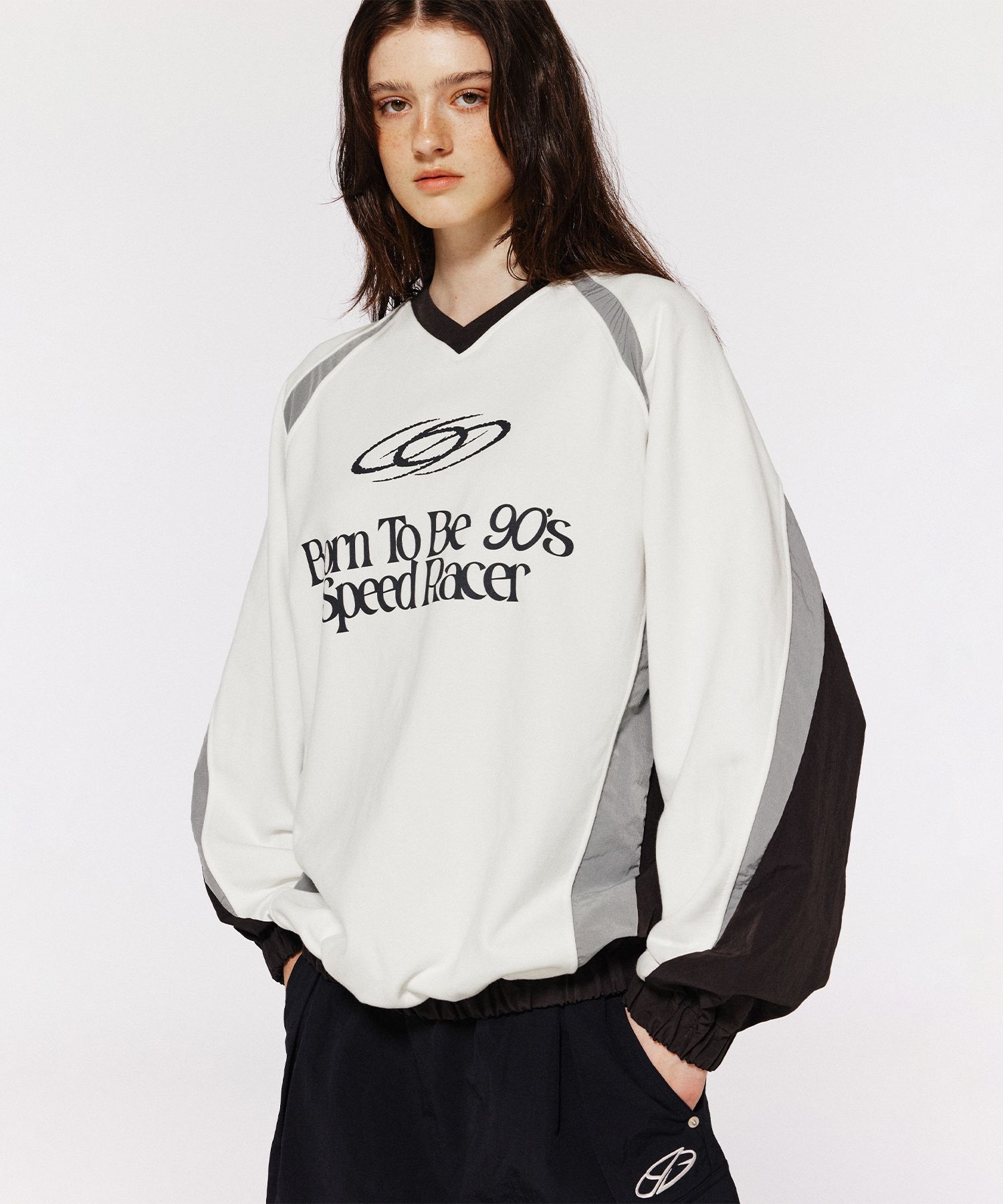★1993studio★SPEED RACER RAGLAN SWEATSHIRT MUSINSA | 1993STUDIO Speed Racer Raglan Sweatshirt_Deep Navy