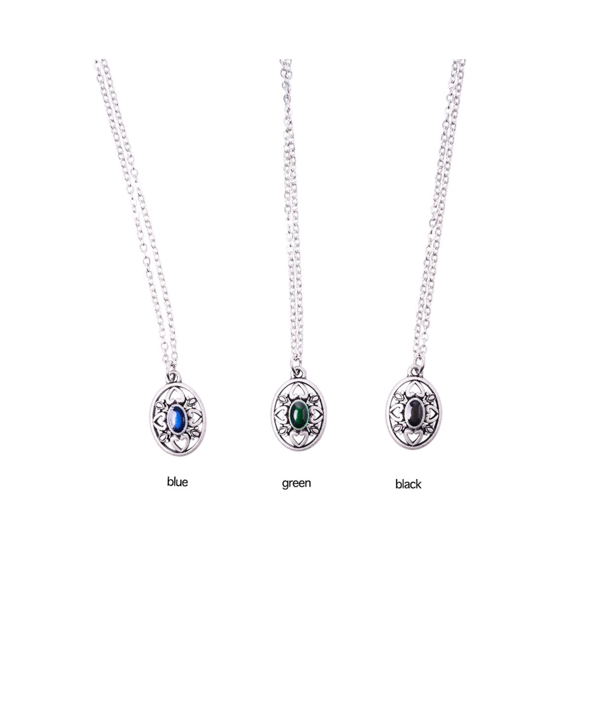 엔프프(NFF) antique oval pendant necklace