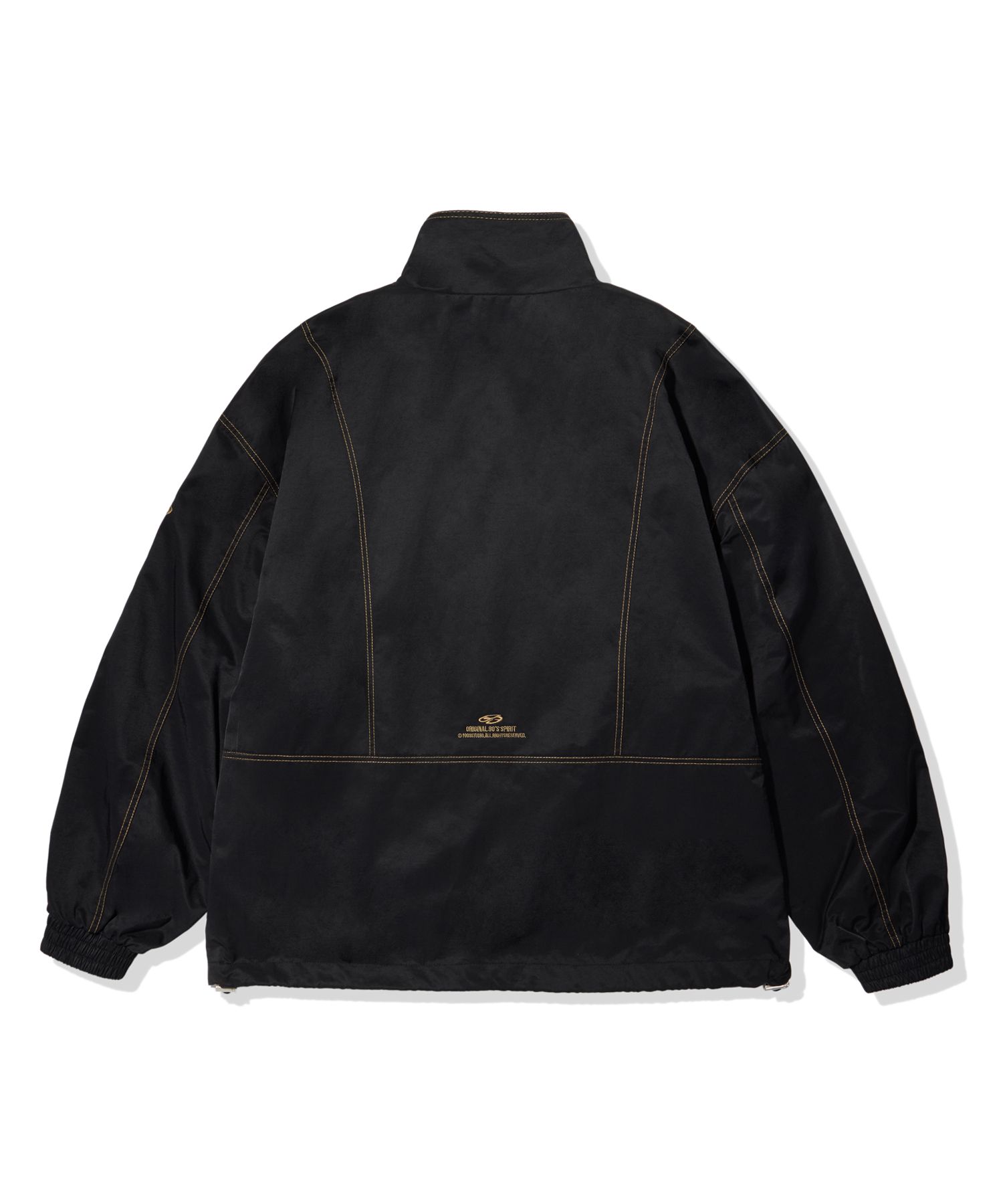 MUSINSA | 1993STUDIO 2WAY Double Stitch Windbreaker_Black