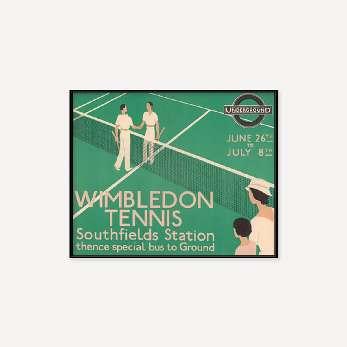 그릿시즌(GREET SEASON) Wimbledon Tennis, 1933 (액자 포함)
