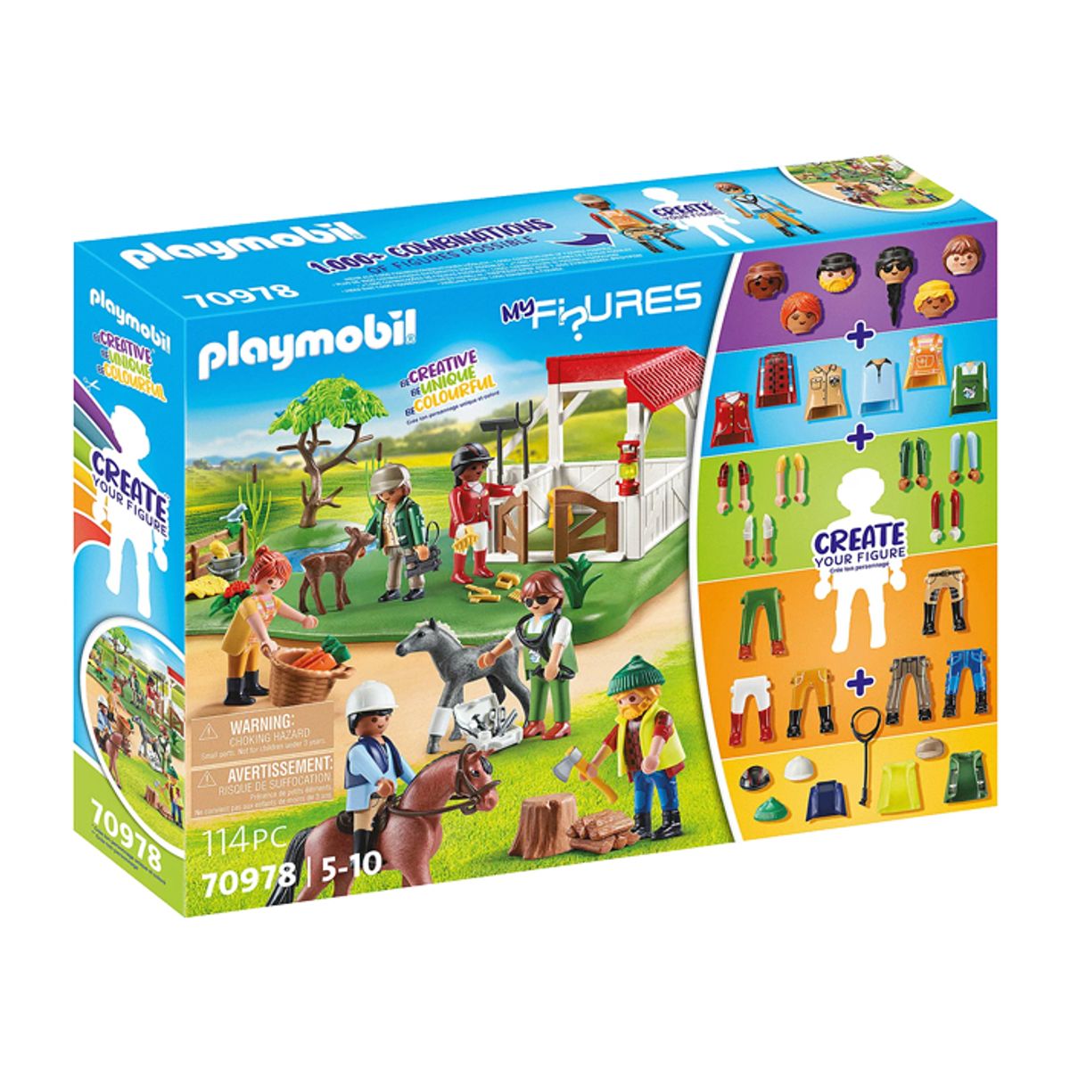 플레이모빌(PLAYMOBIL) 마이 피규어-말 농장(70978)