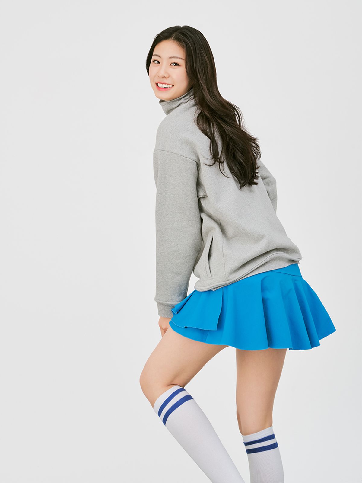 마일즈 앤 마일즈 앤 마일즈(MILES AND MILES AND MILES) 캉캉 미니 스커트_블루