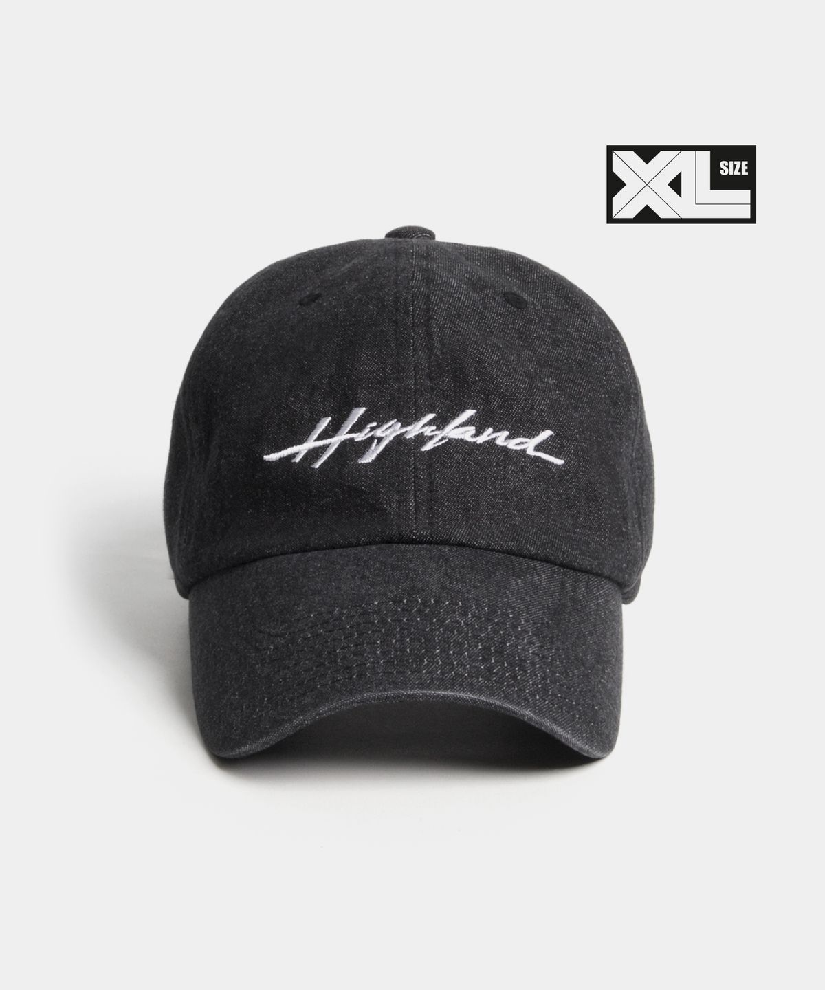 플래토(PLATEAU) 빅사이즈 볼캡 XL HIGHLAND DENIM CAP BLACK