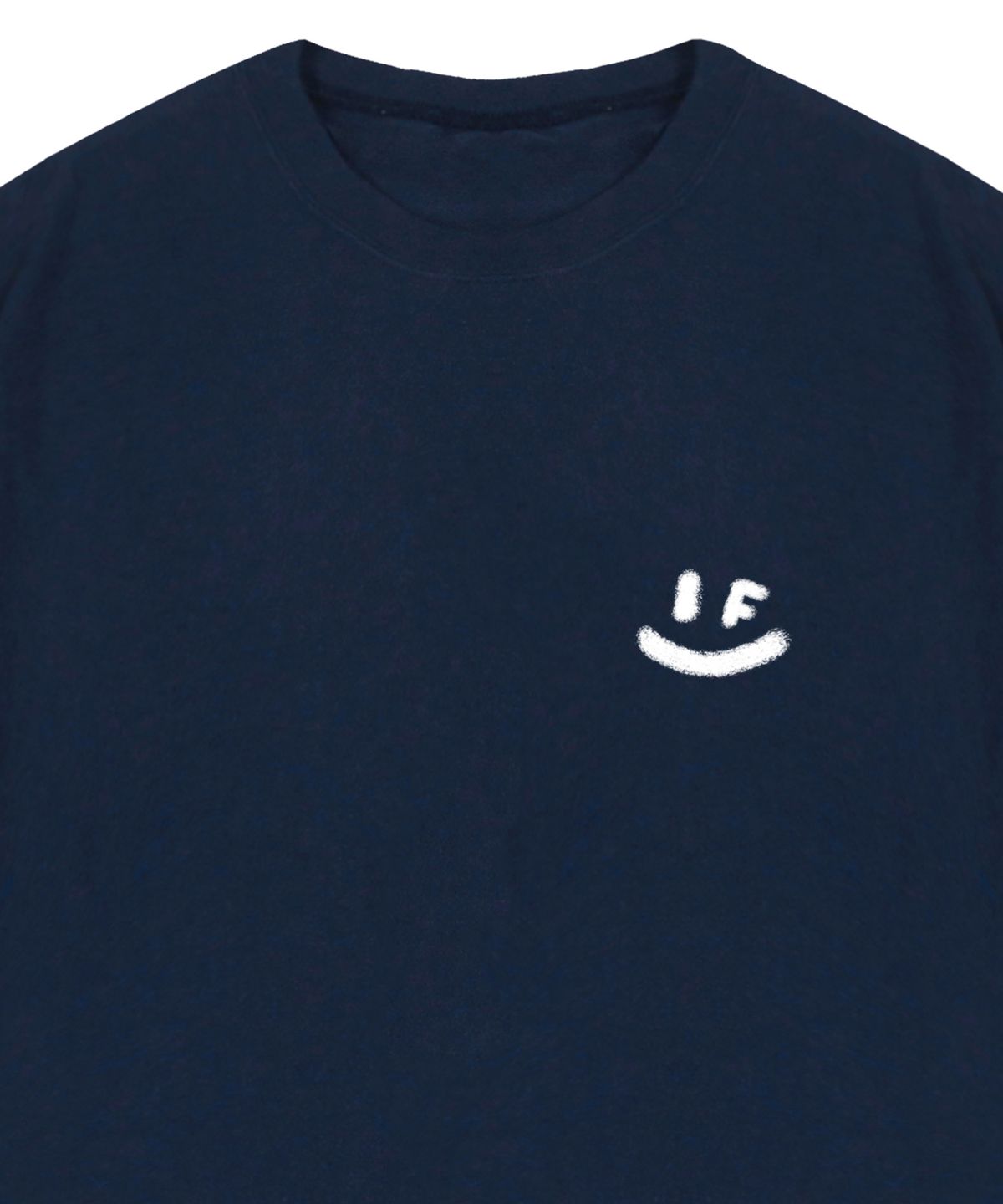 그레이버(GRAVER) [UNISEX]스프레이 스몰 드로잉스마일 반팔티_네이비