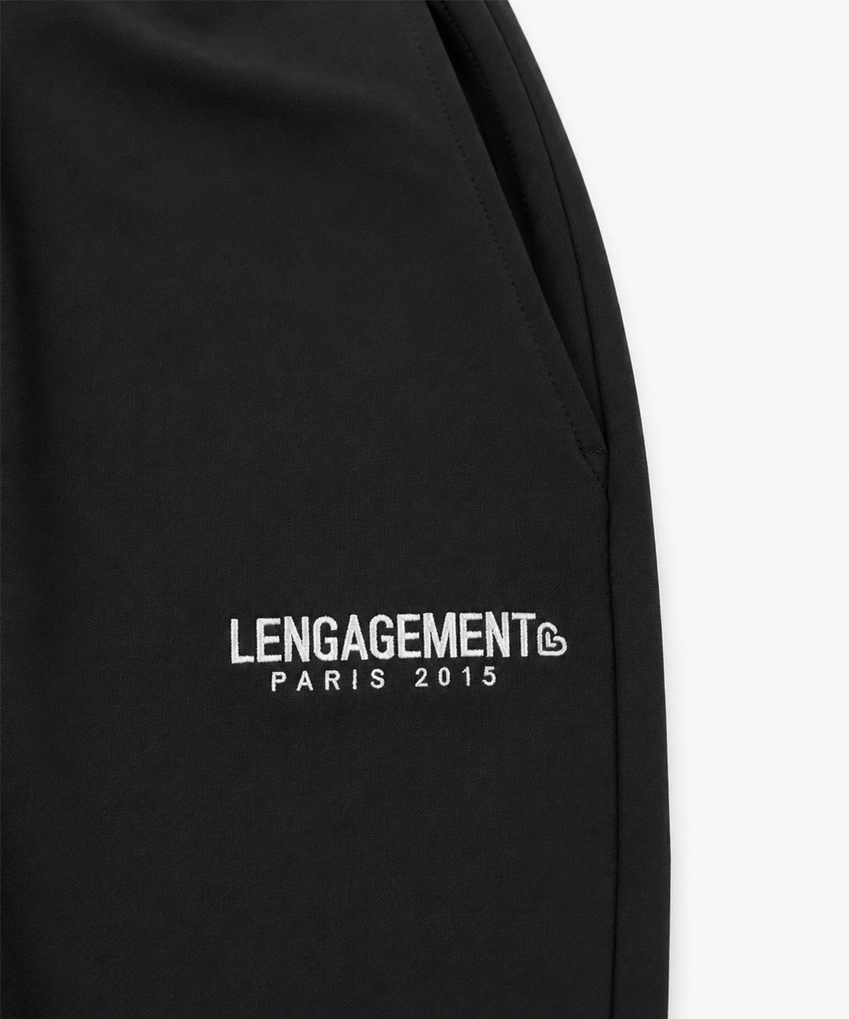 랑가주망(LENGAGEMENT) 심플 밴딩 슬랙스 [블랙]