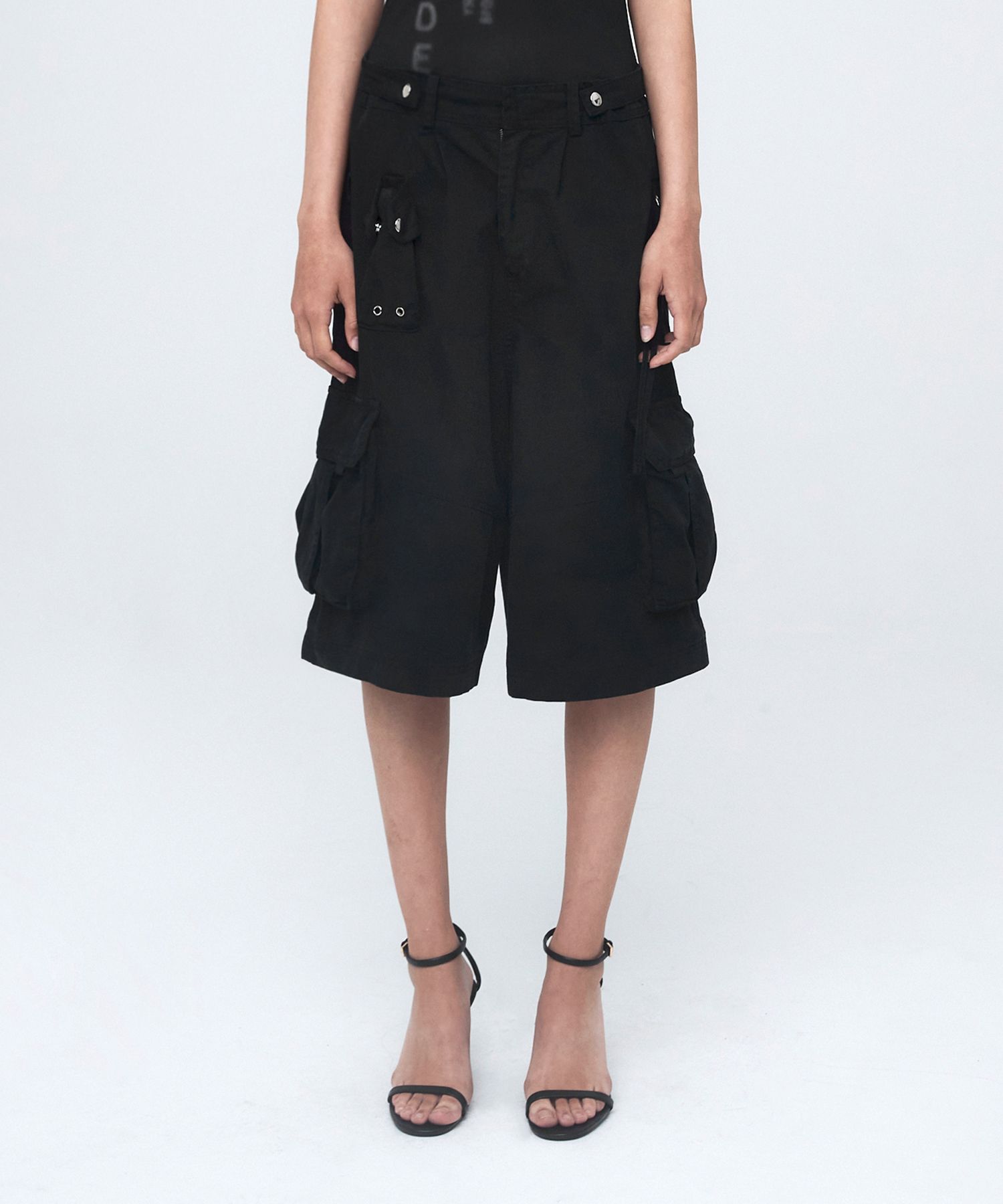 MUSINSA | NACHE WASHING CARGO HALF PANTS (UNISEX) VINTAGE BEIGE