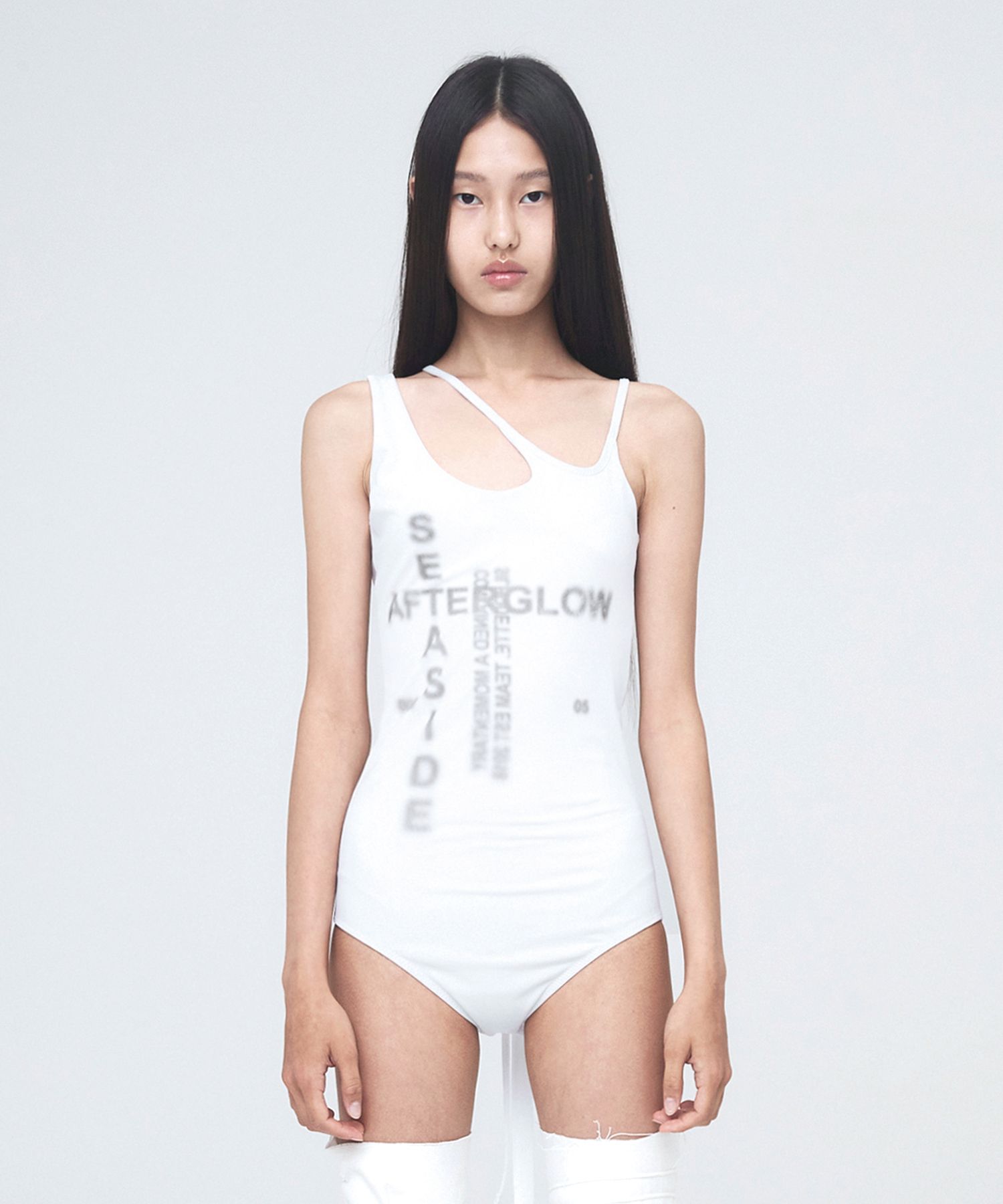 MUSINSA公式 | NACHE WAVE BASIC SWIM SUIT PRINT BLACK