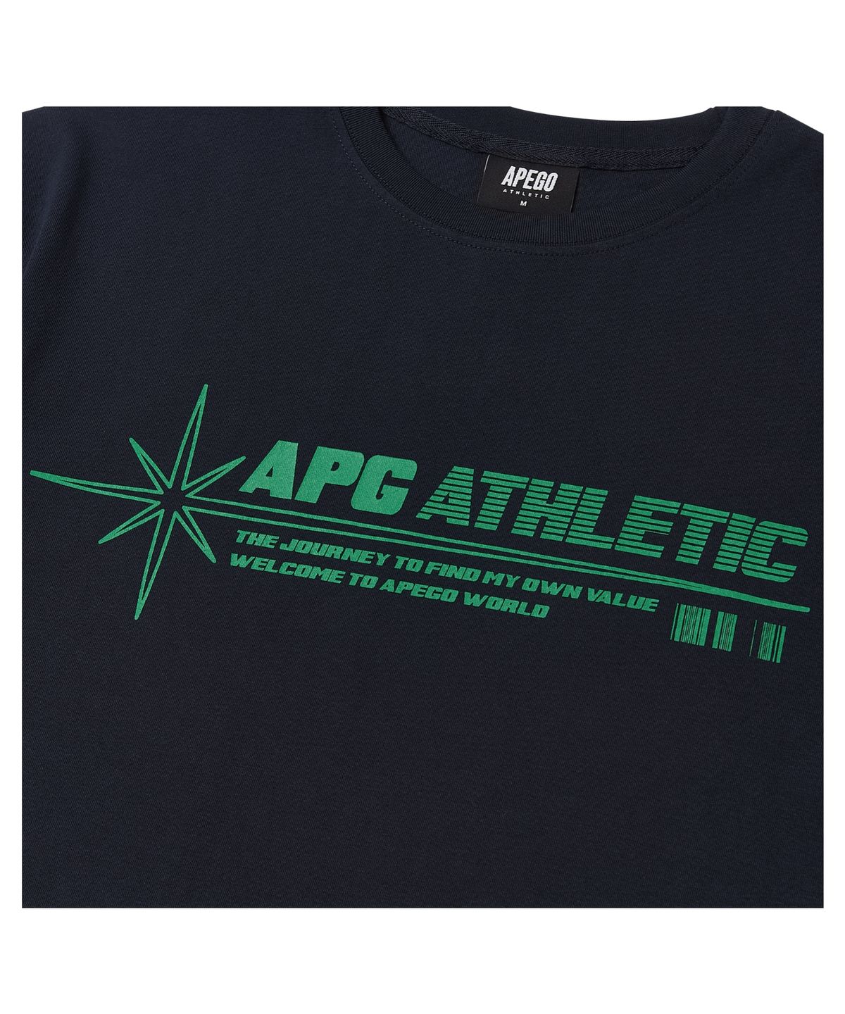 아페고 스포츠(APEGO SPORTS) 에너제틱 오버핏 반팔티 네이비