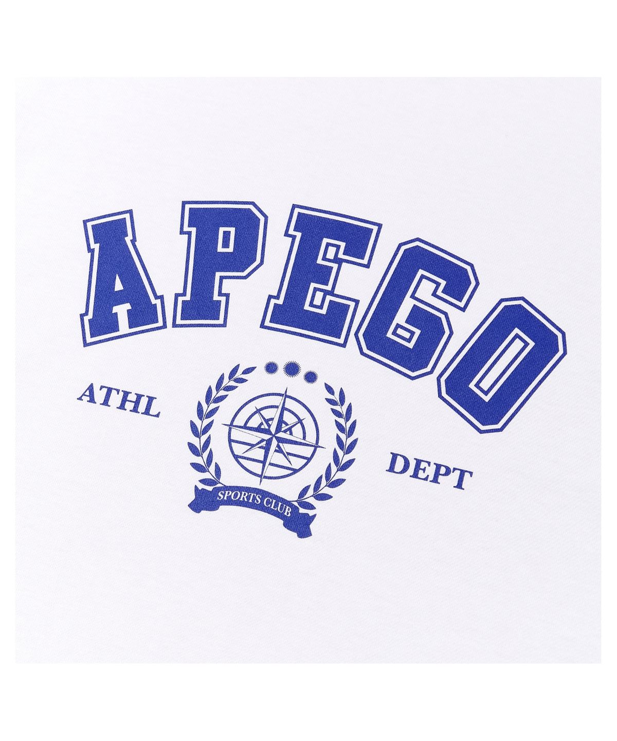 아페고 스포츠(APEGO SPORTS) 아치로고 오버핏 반팔티 화이트