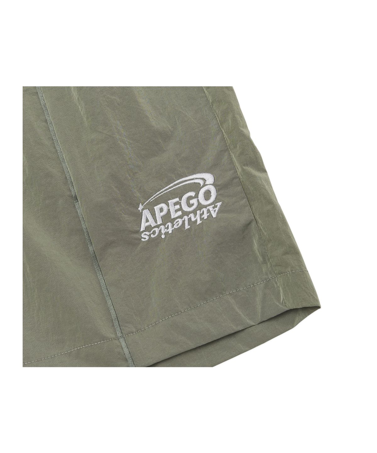 아페고 스포츠(APEGO SPORTS) 파이핑 라인 우븐 와이드 쇼츠 연카키