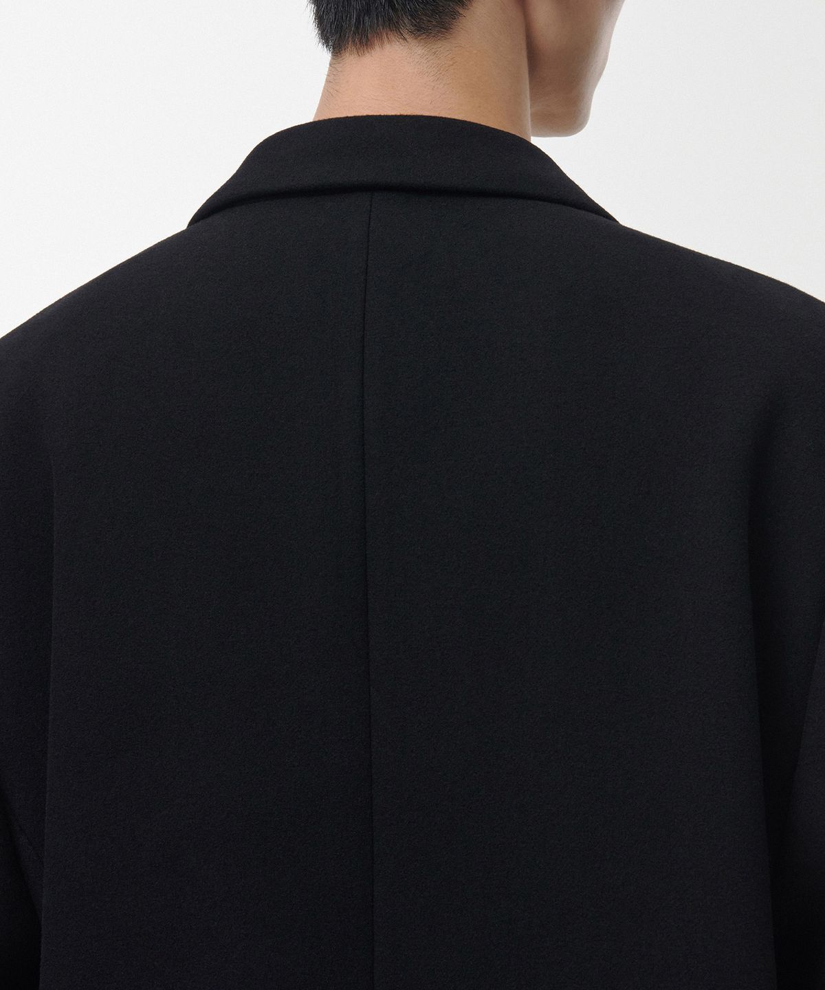 무신사 스탠다드(MUSINSA STANDARD) 울 블렌드 빅 대디 싱글 맥시 코트 [블랙]