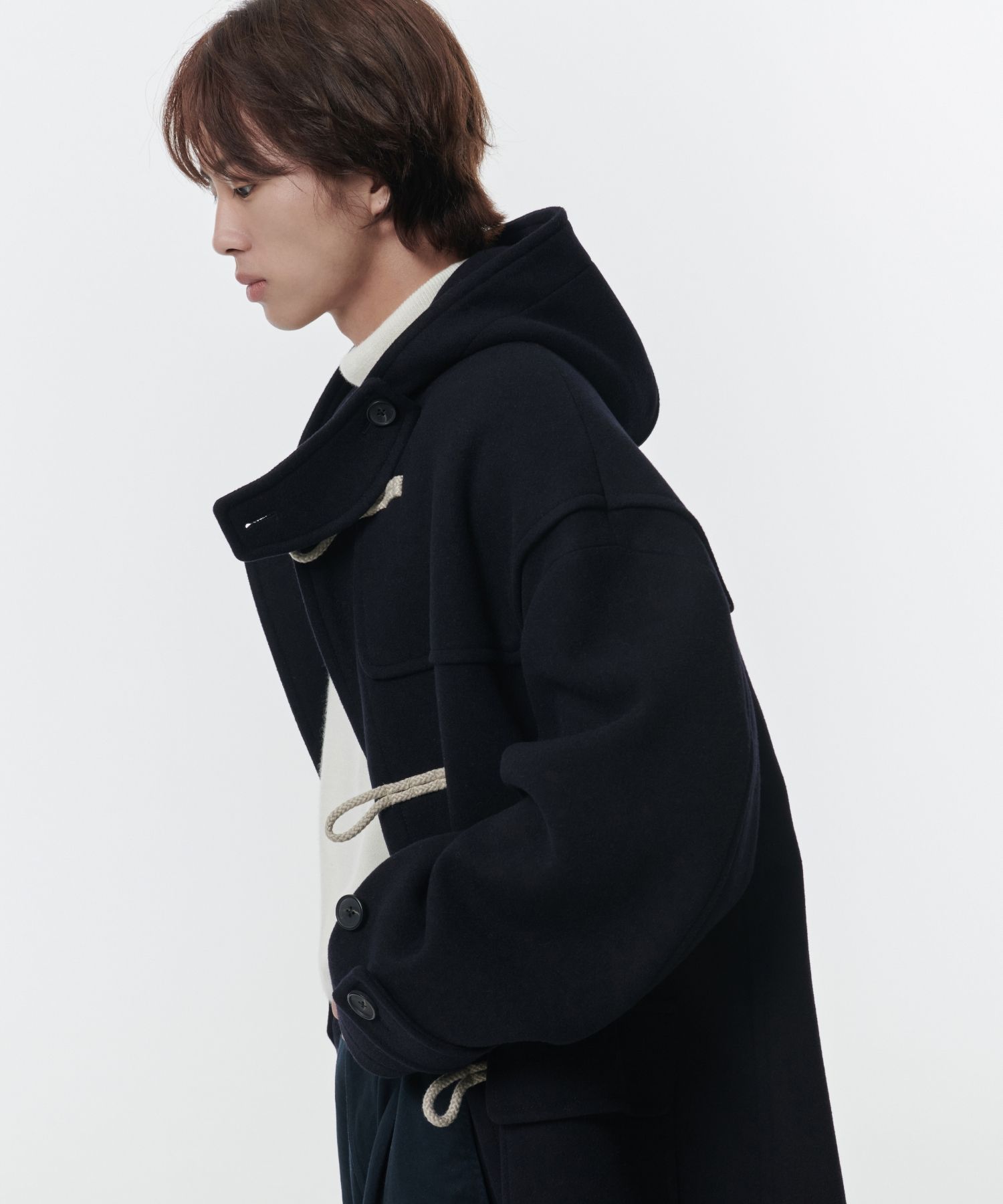 MUSINSA | MUSINSA STANDARD Wool blend extra oversized duffel