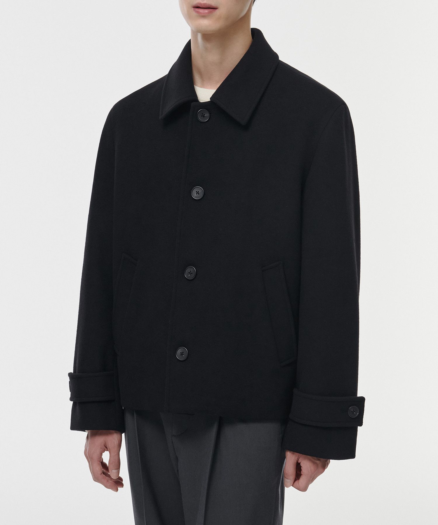 MUSINSA公式 | MUSINSA STANDARD Wool Blend Oversized Short