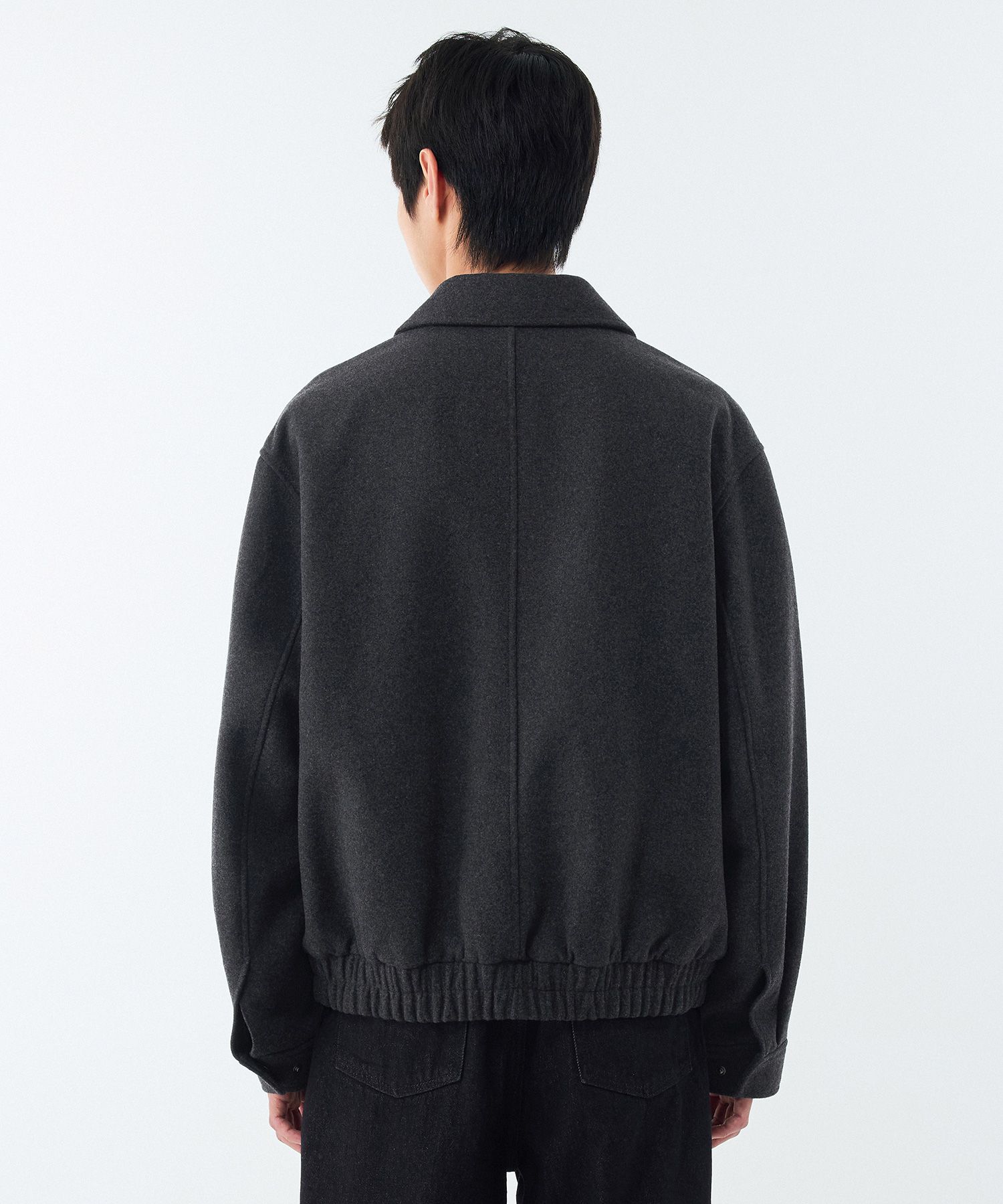 MUSINSA公式 | MUSINSA STANDARD Wool blend minimal blouson