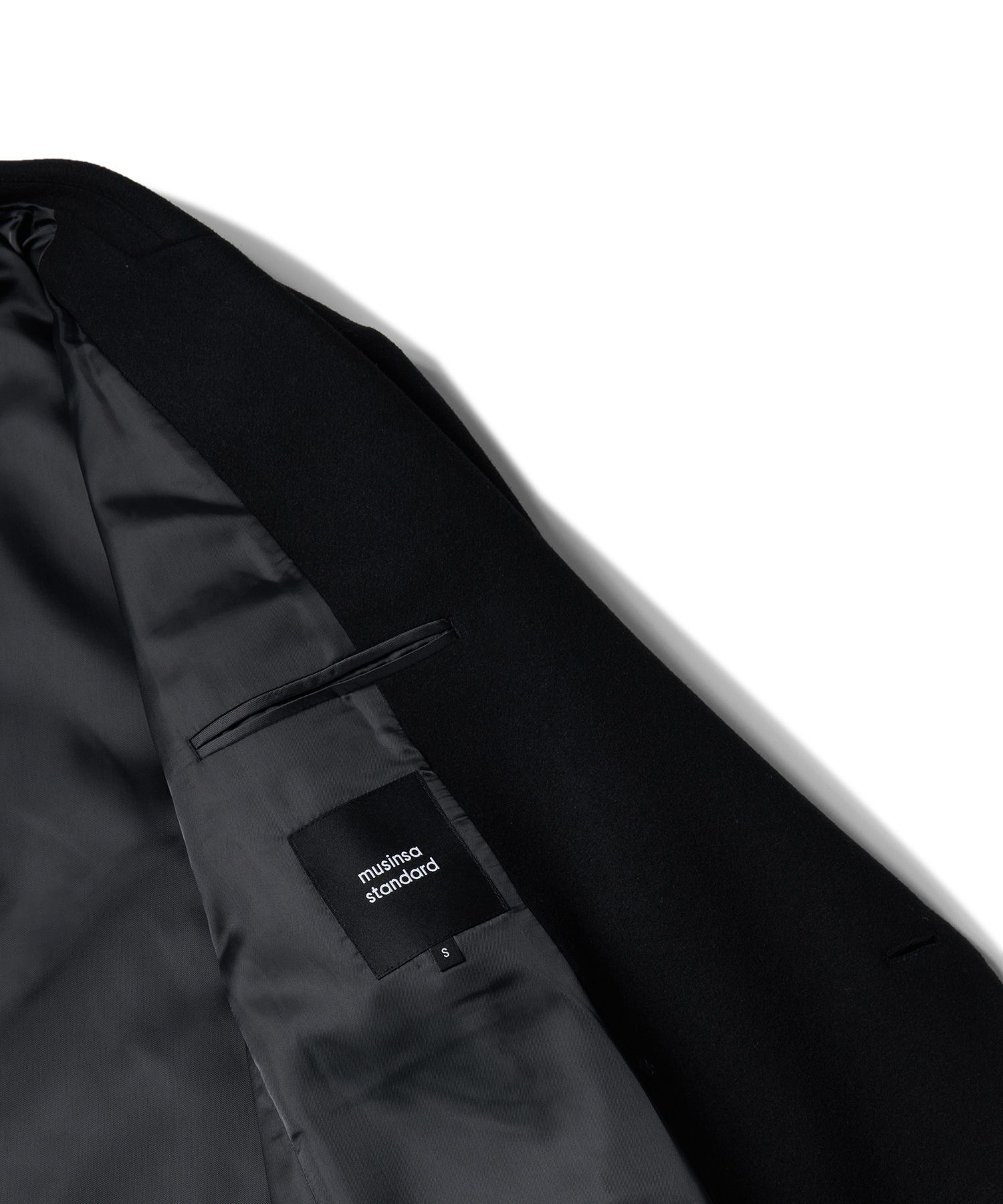 MUSINSA bohemseo blackup ウールロングダブルコート